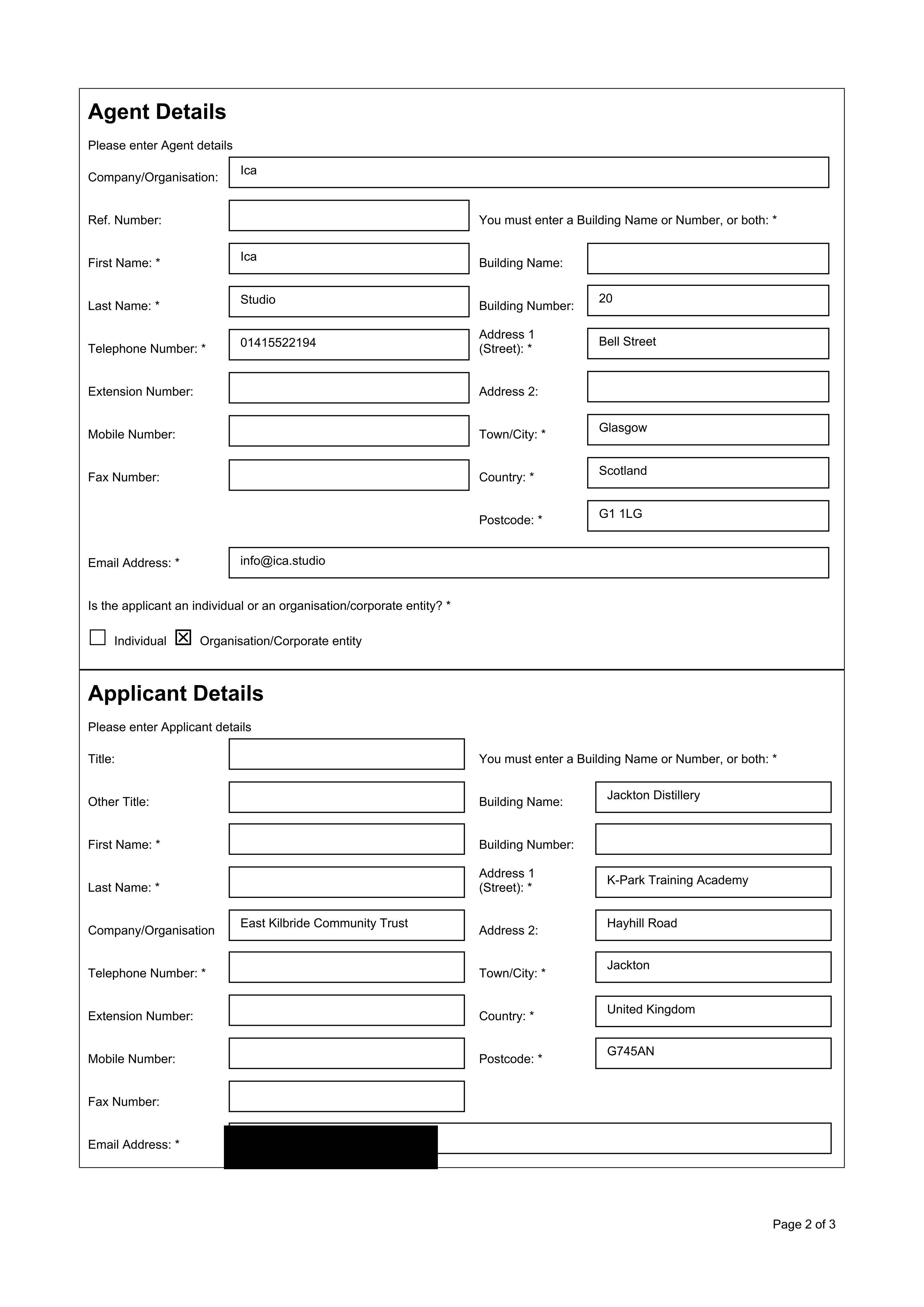 Planning document