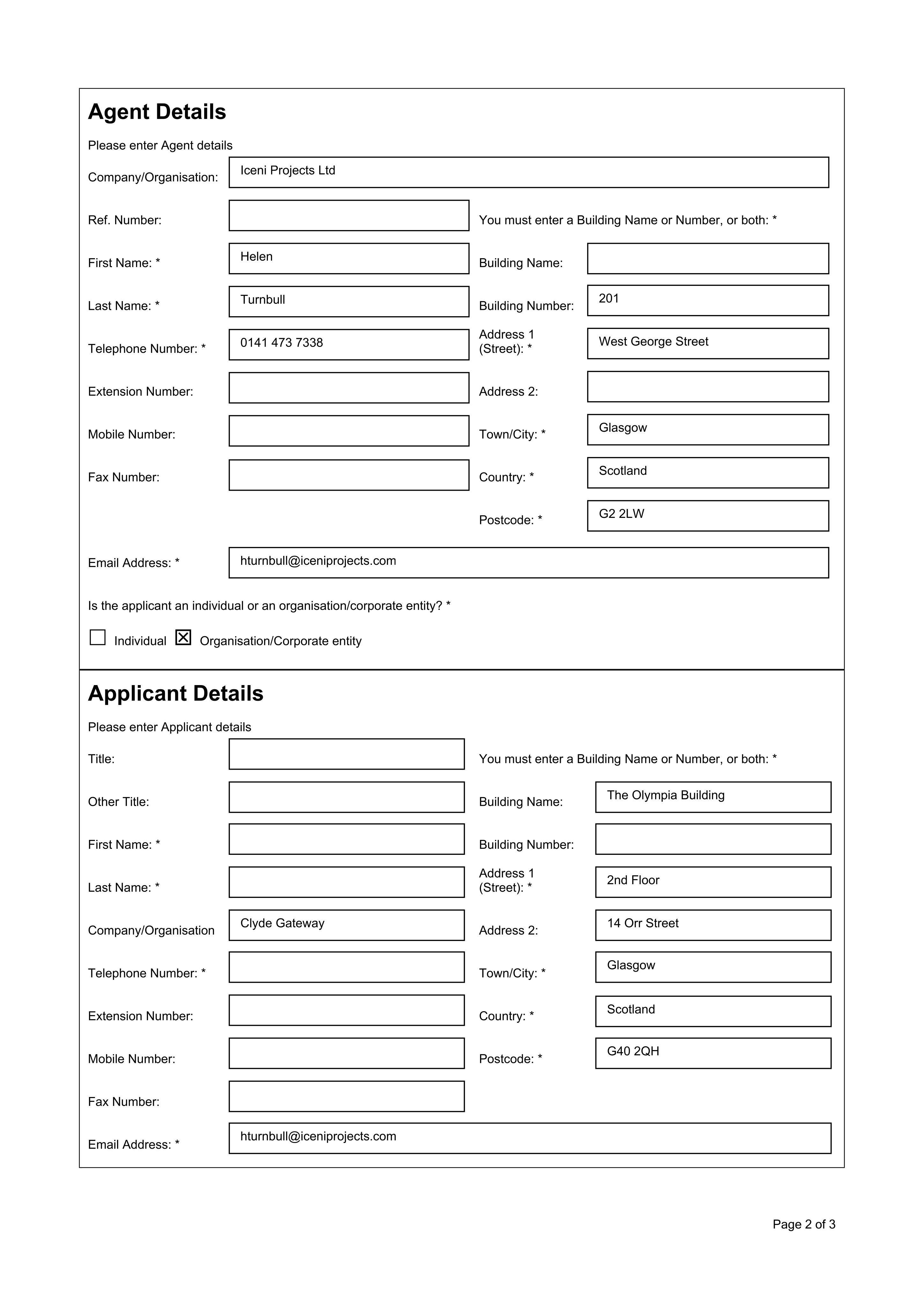 Planning document