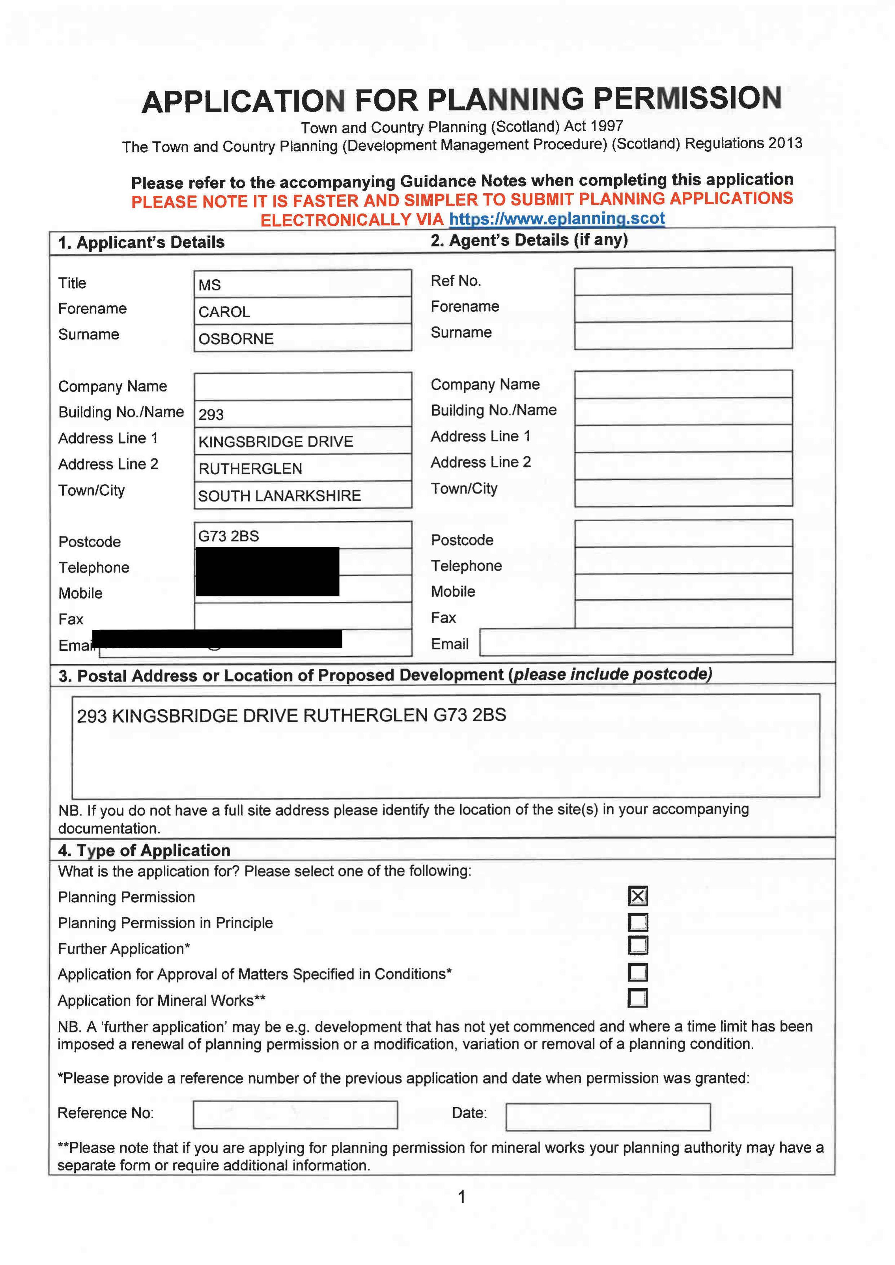Planning document