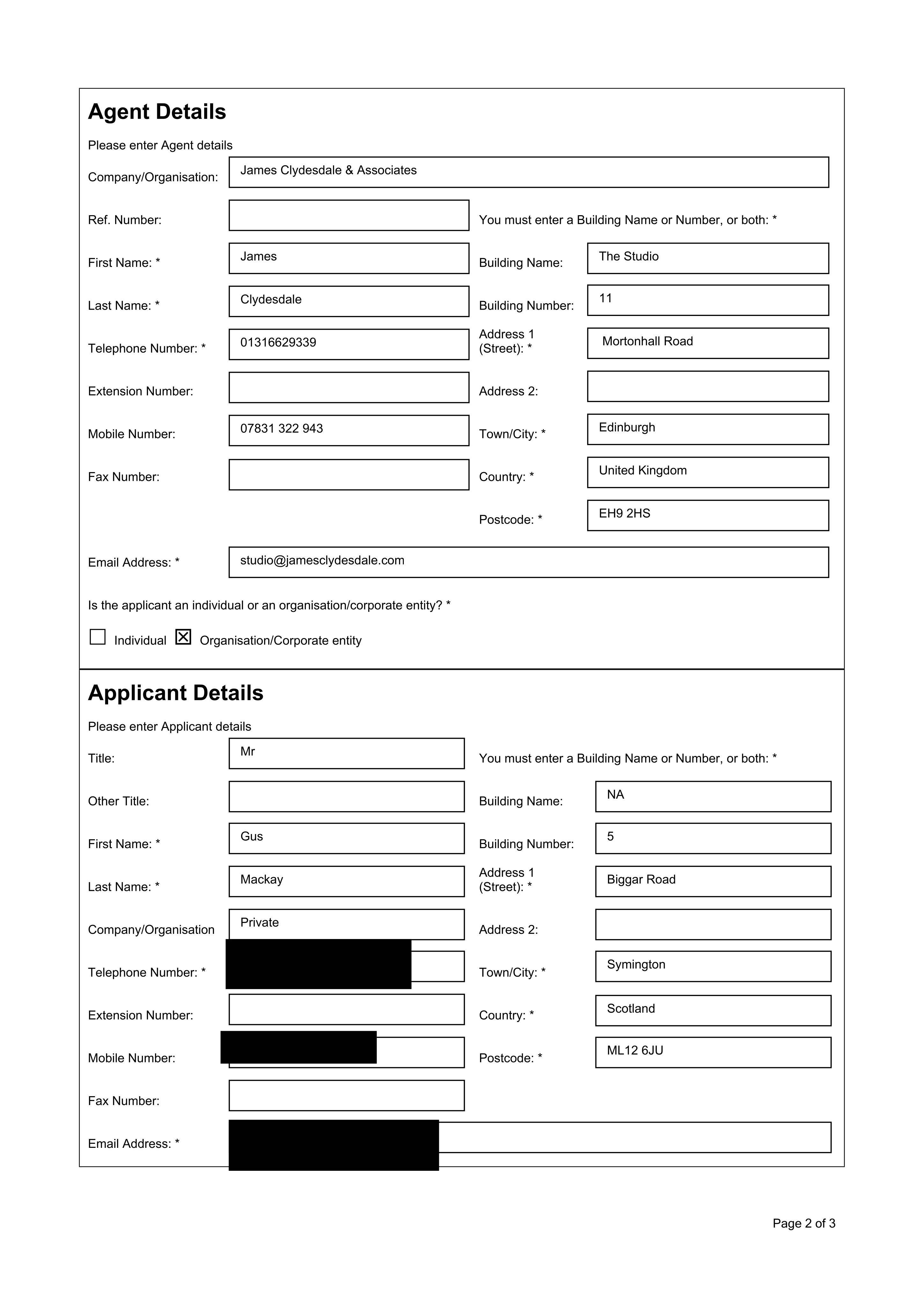 Planning document