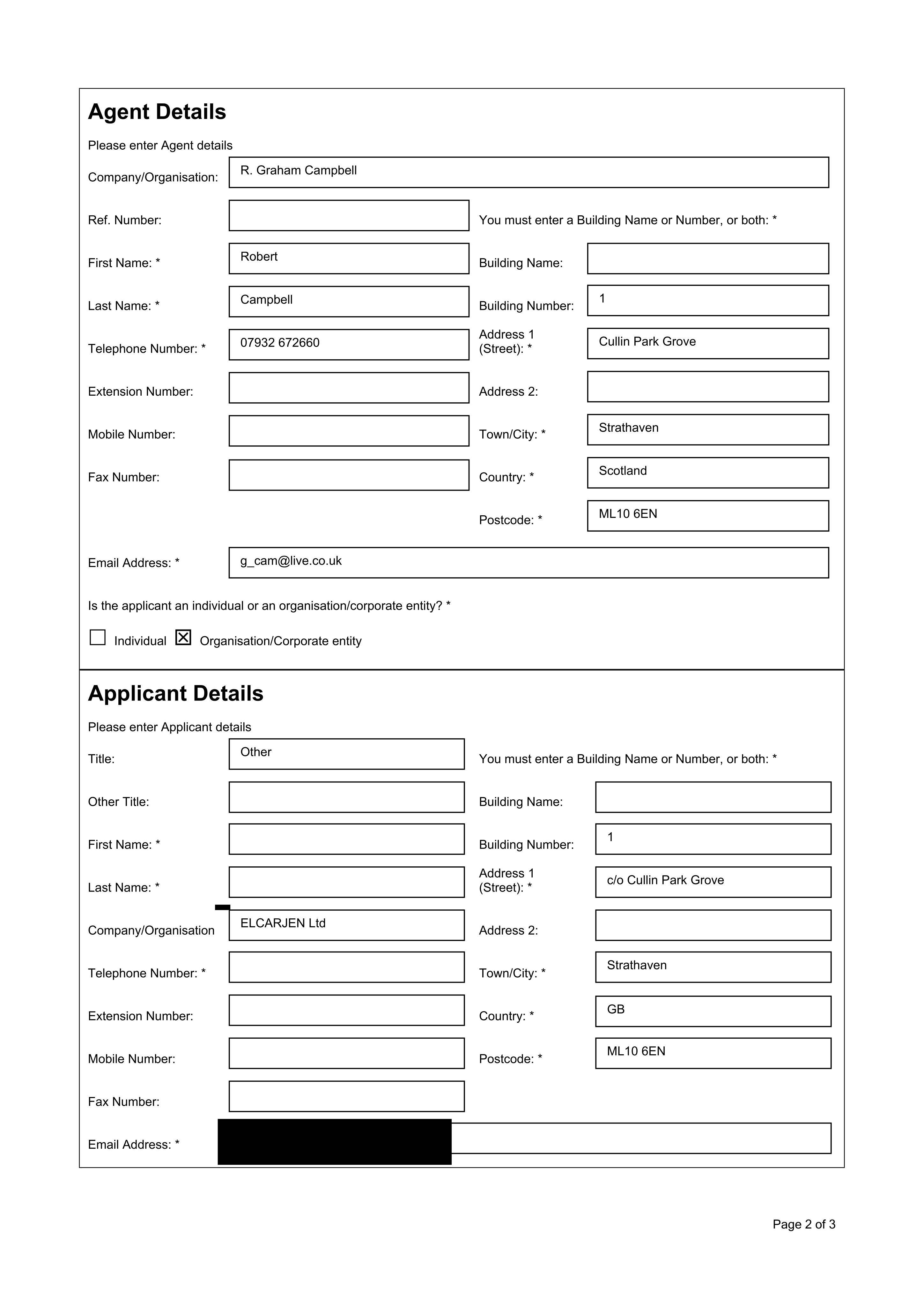 Planning document