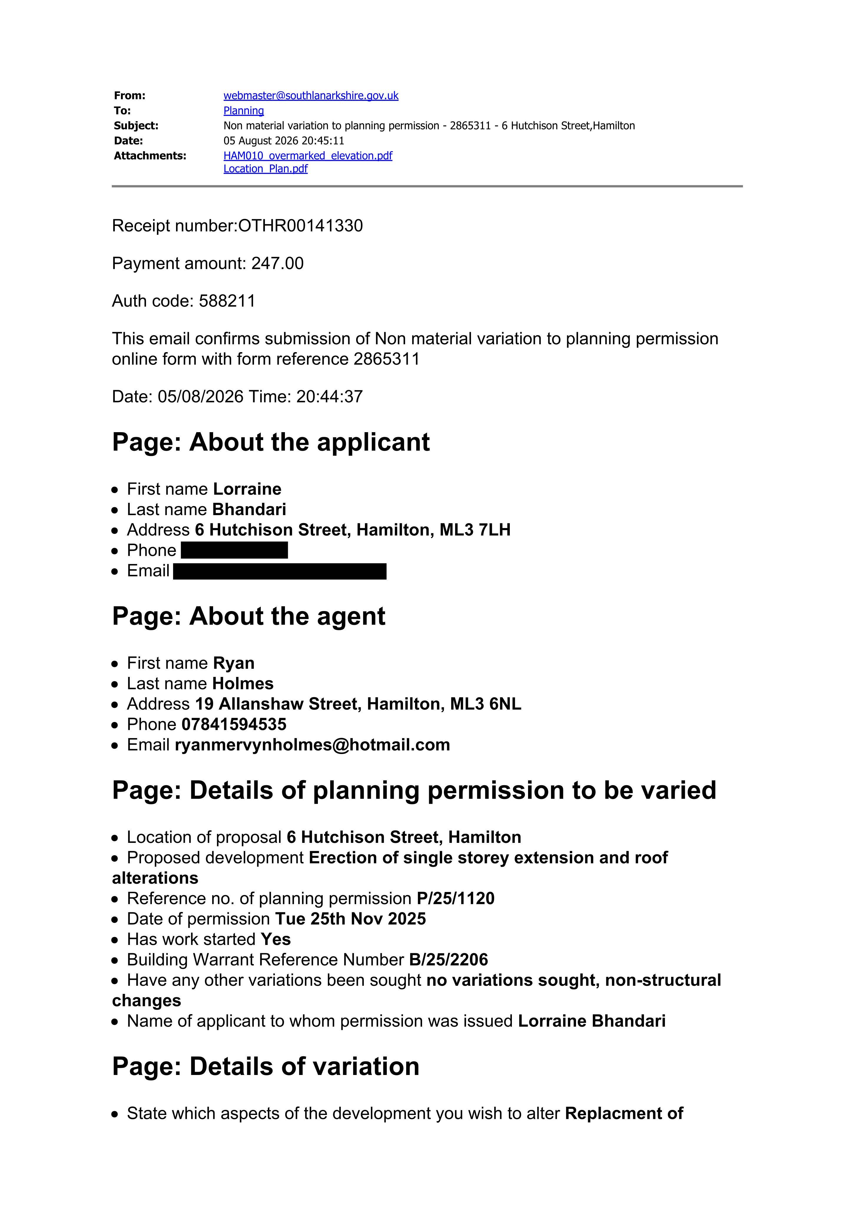 Planning document