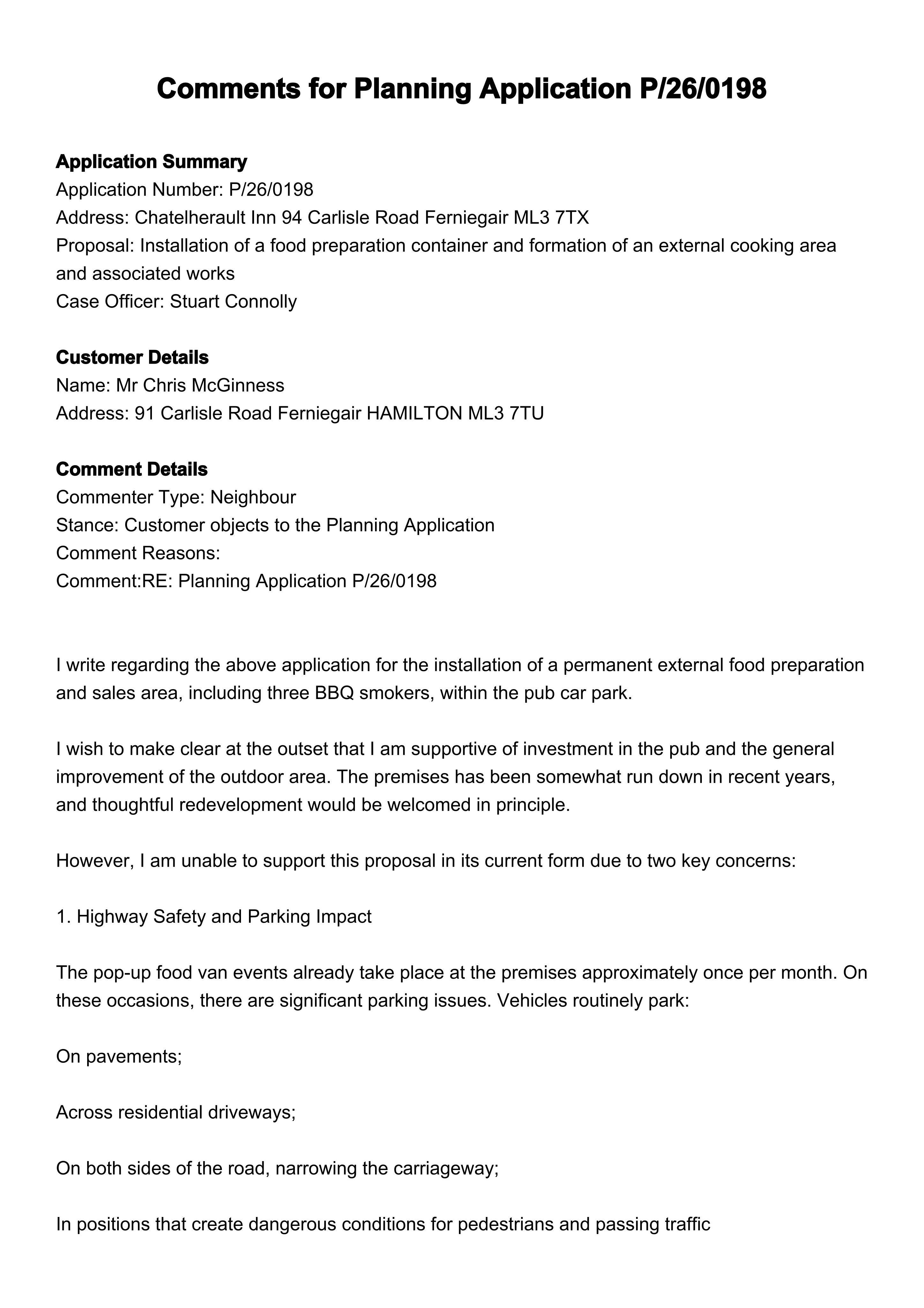 Planning document