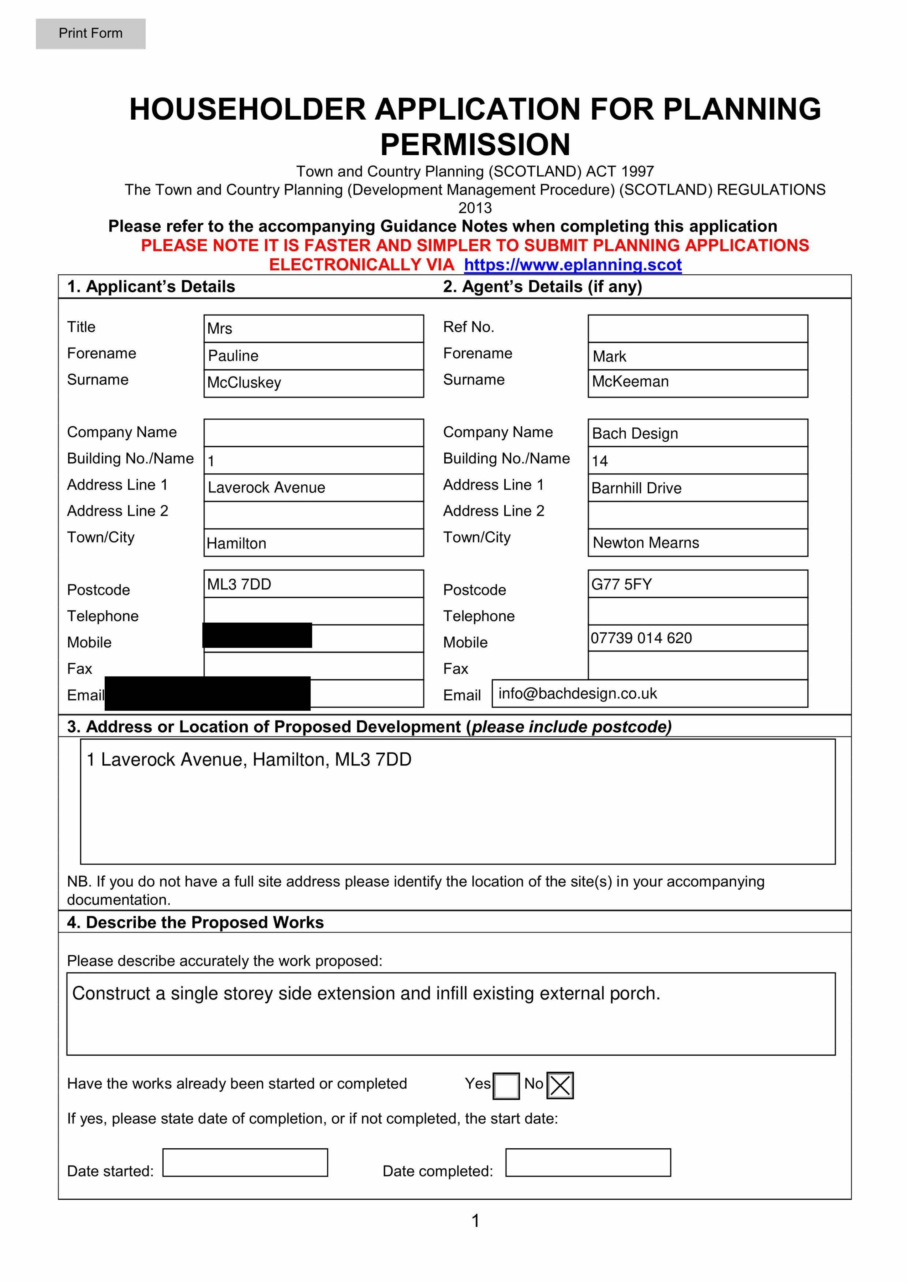 Planning document