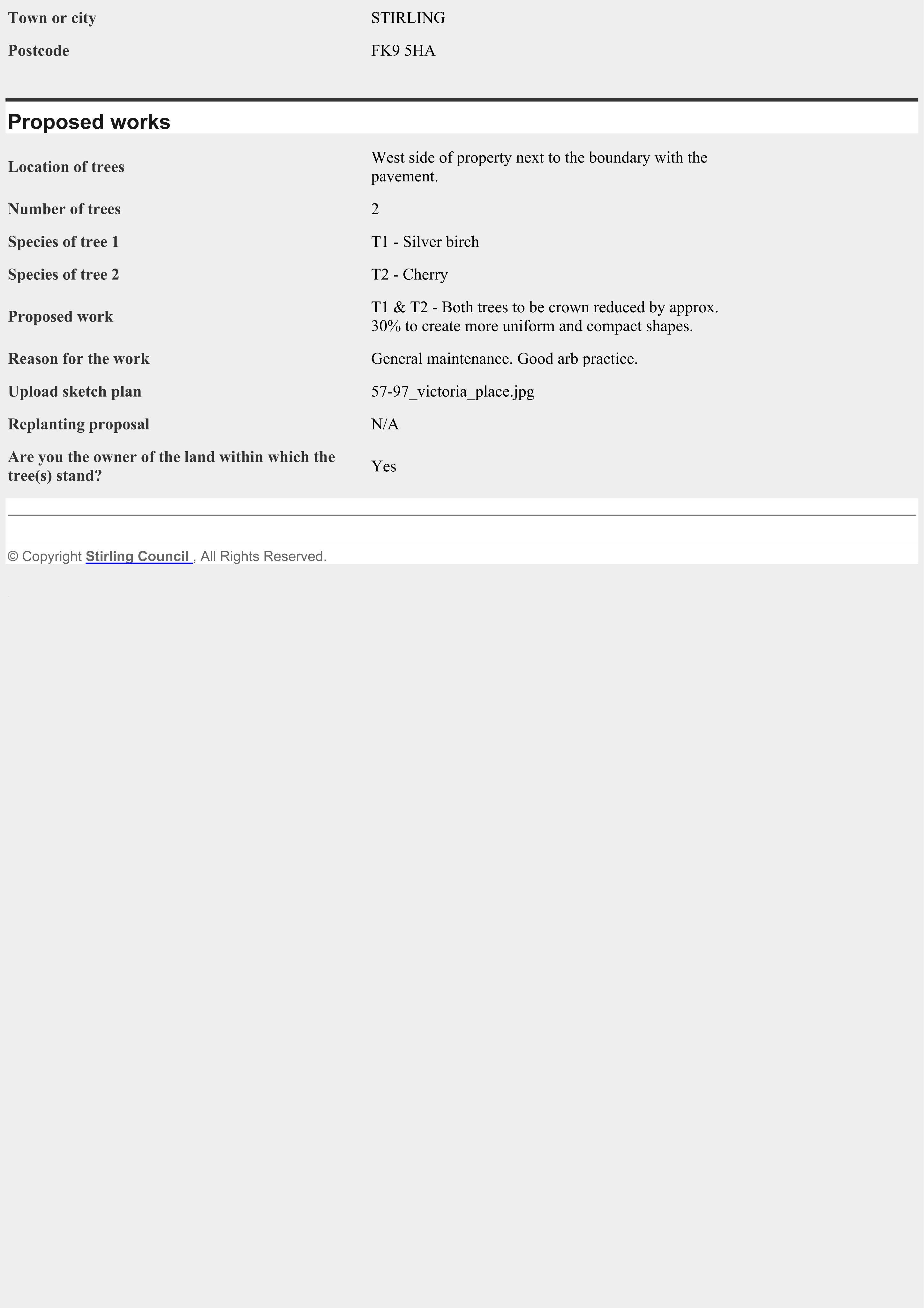 Planning document