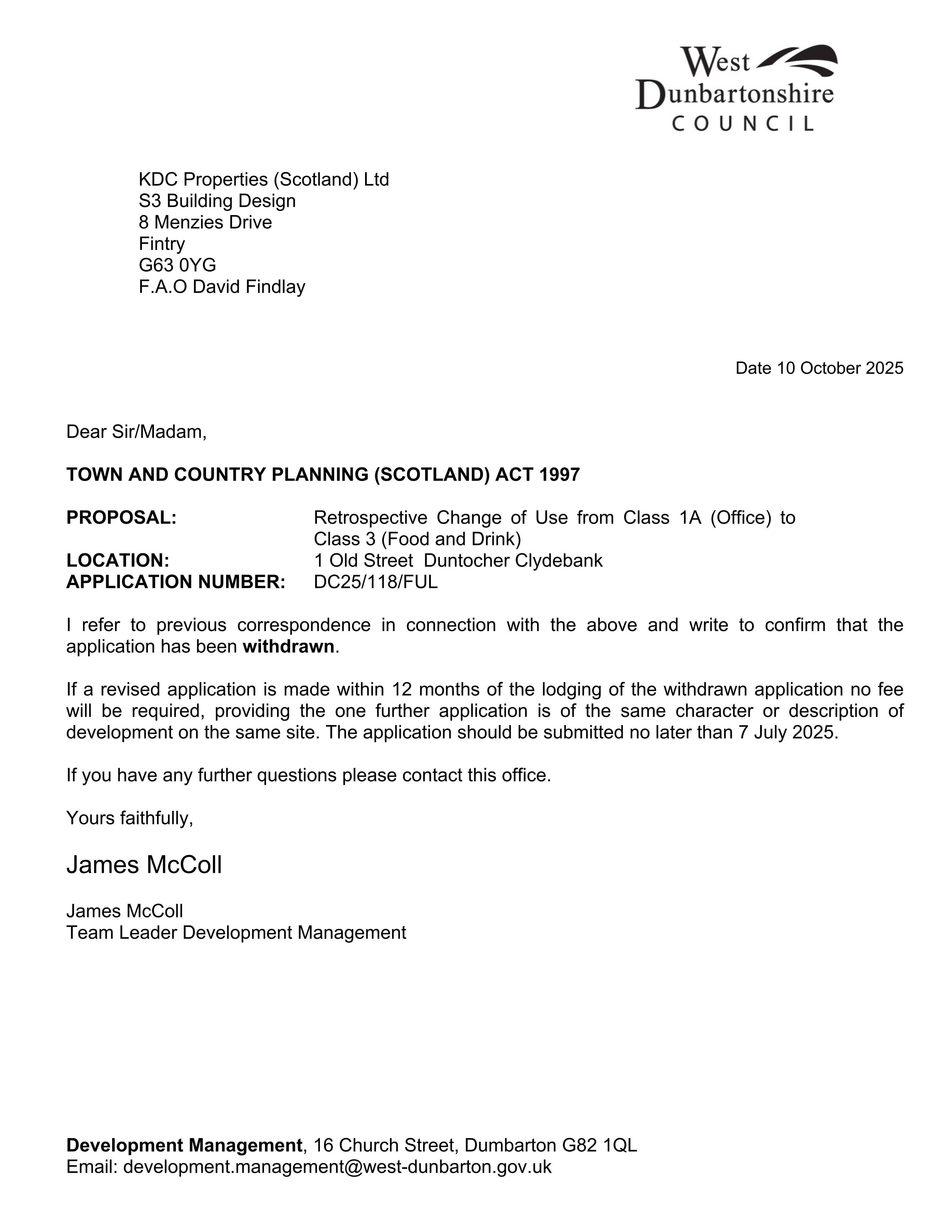 Planning document
