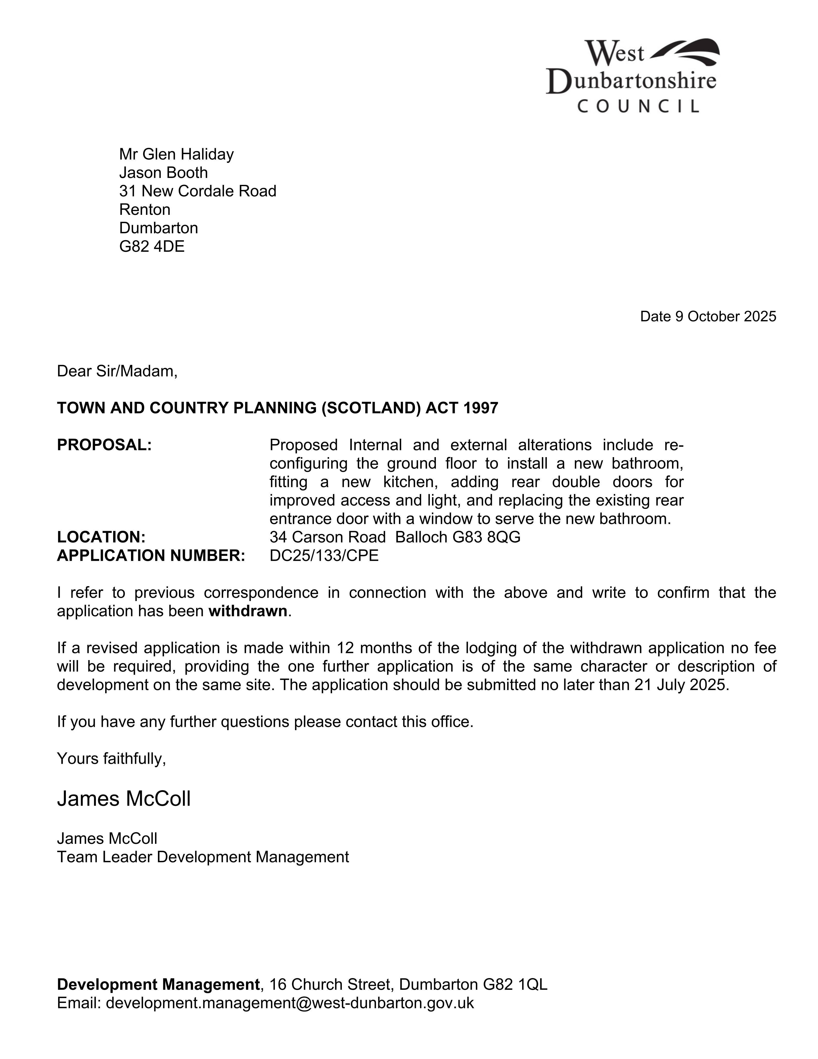 Planning document