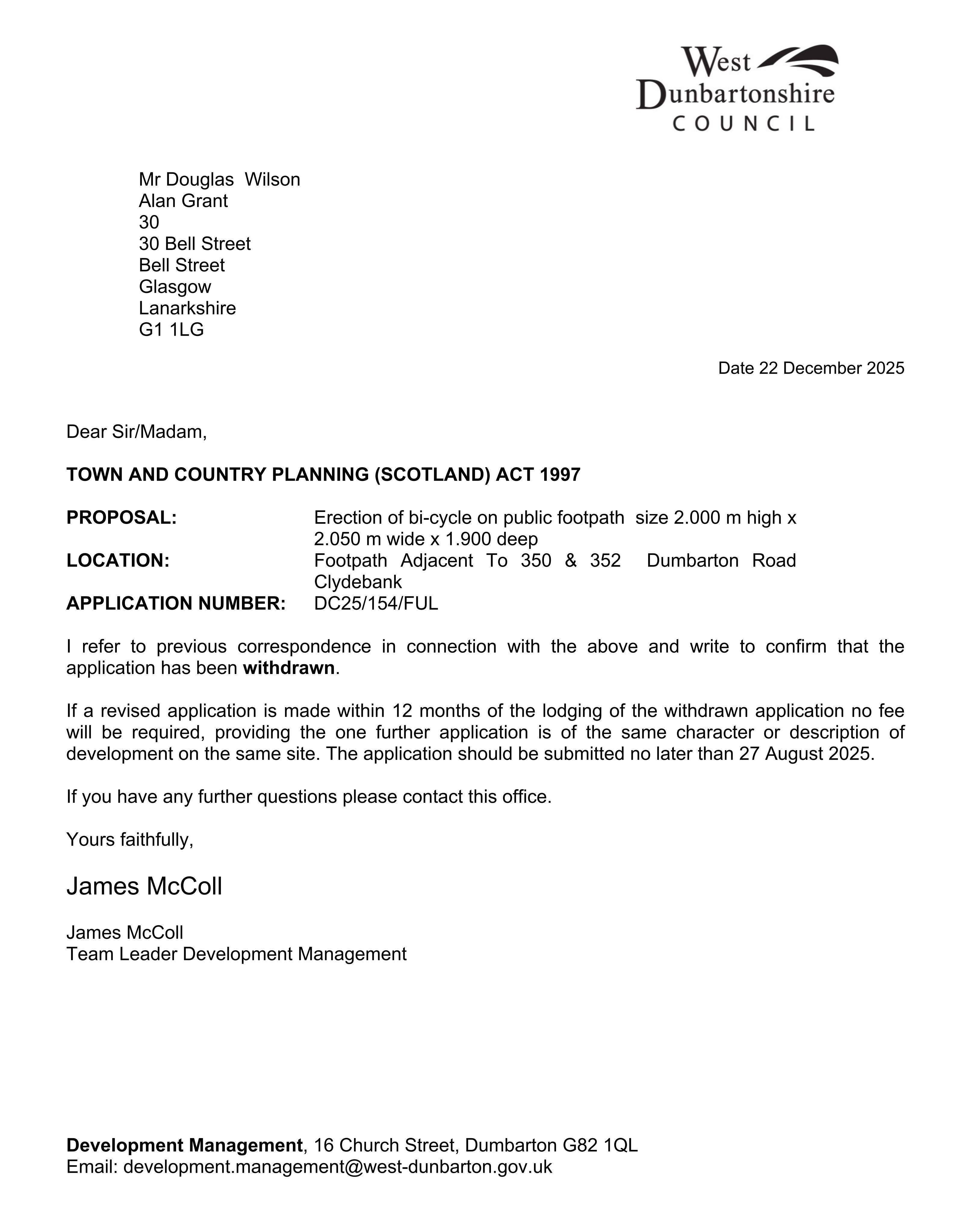 Planning document