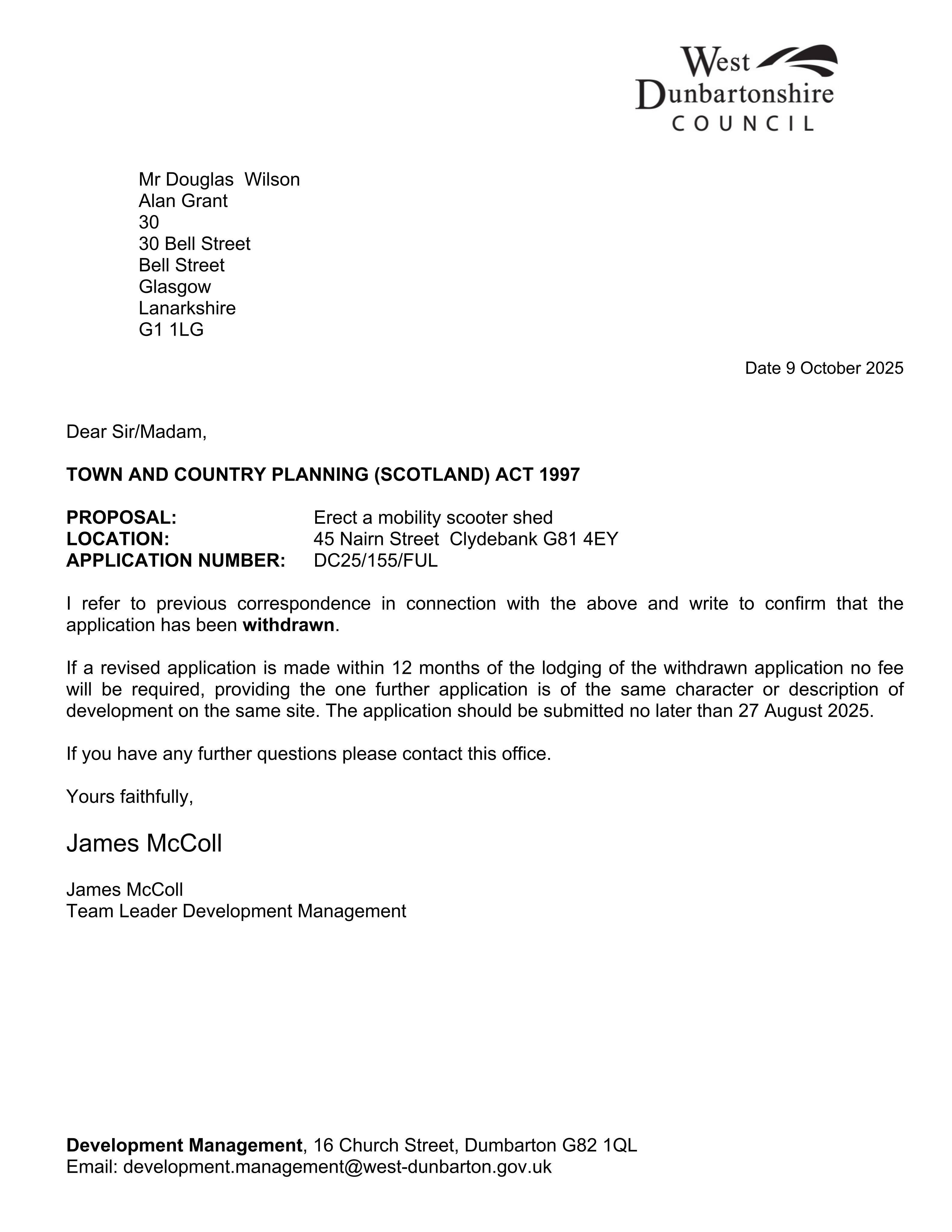 Planning document