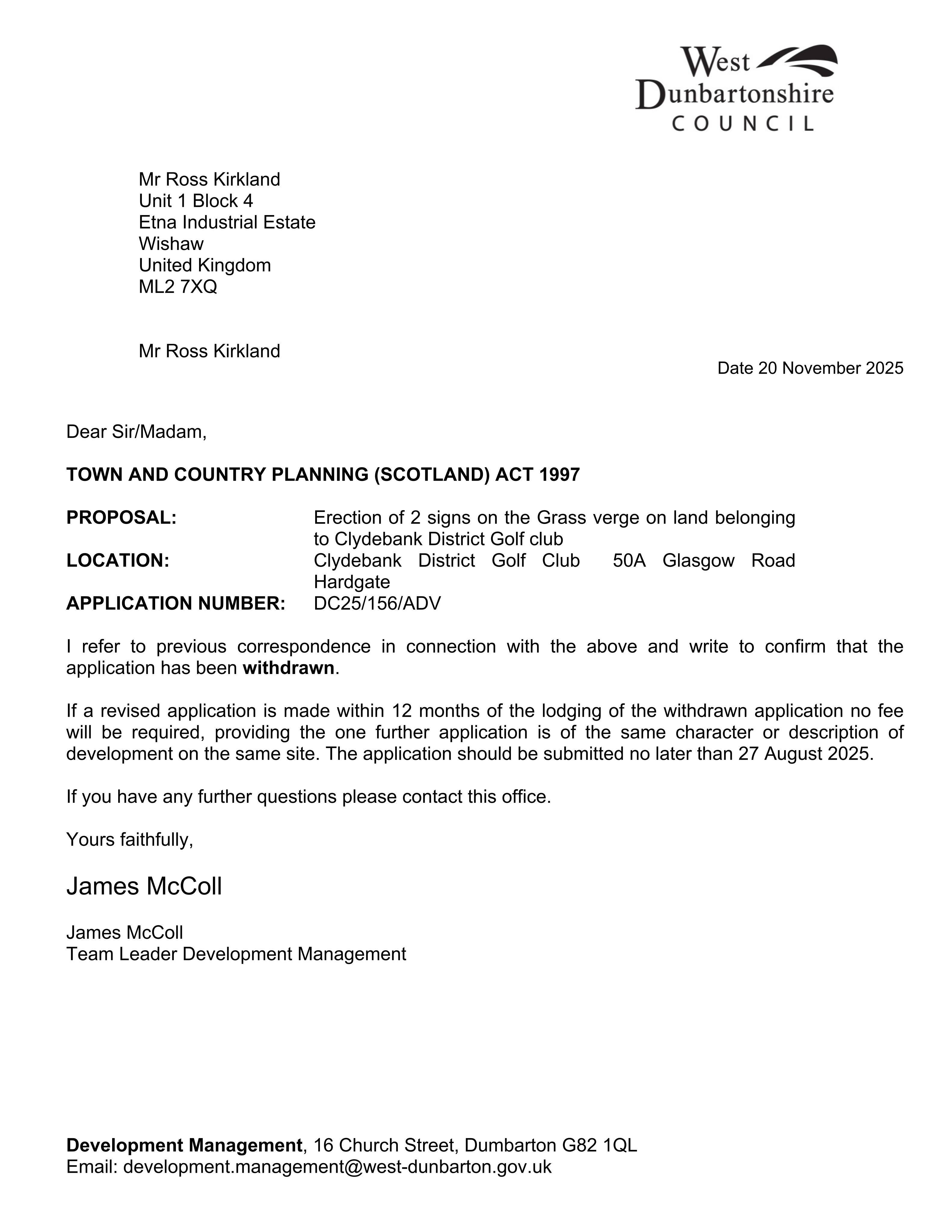 Planning document