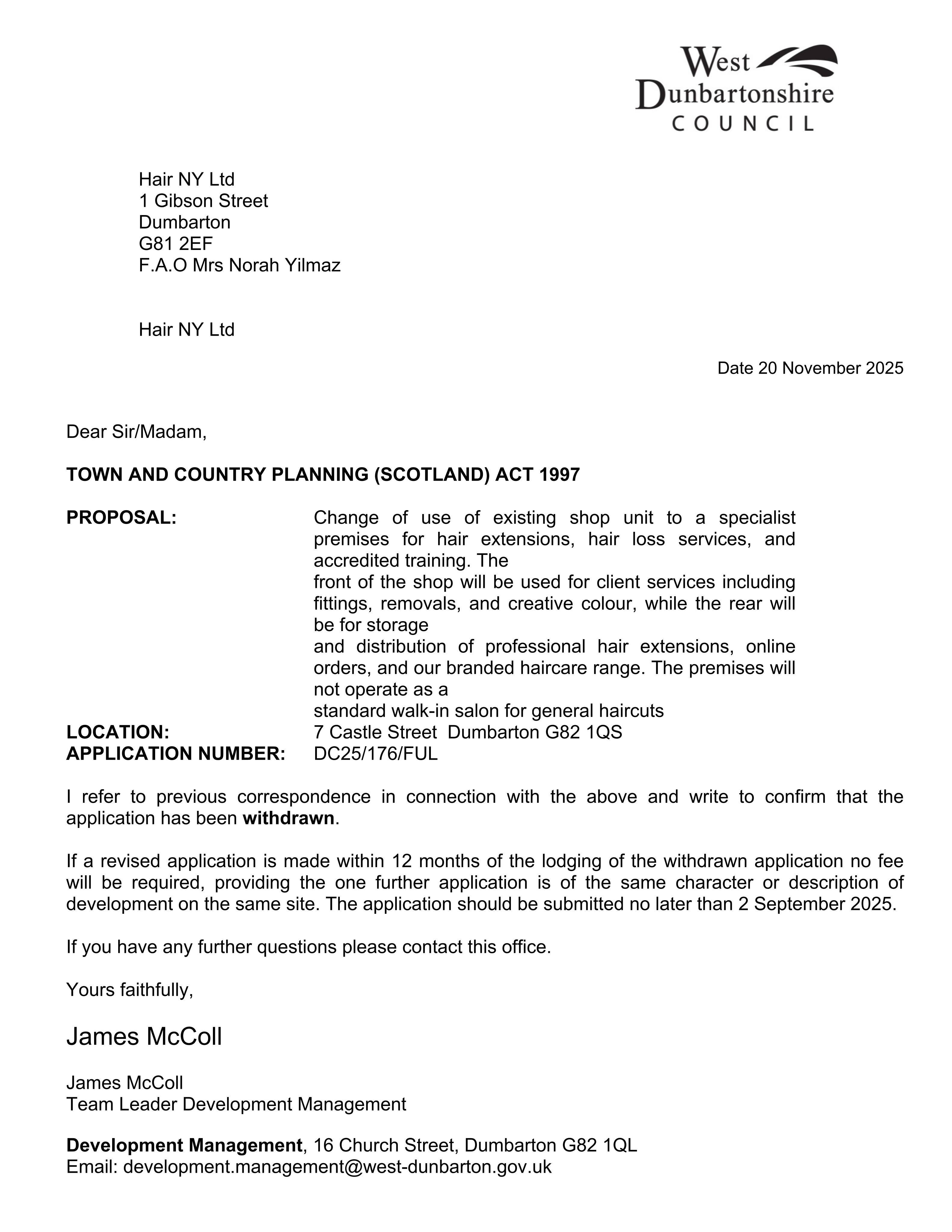 Planning document