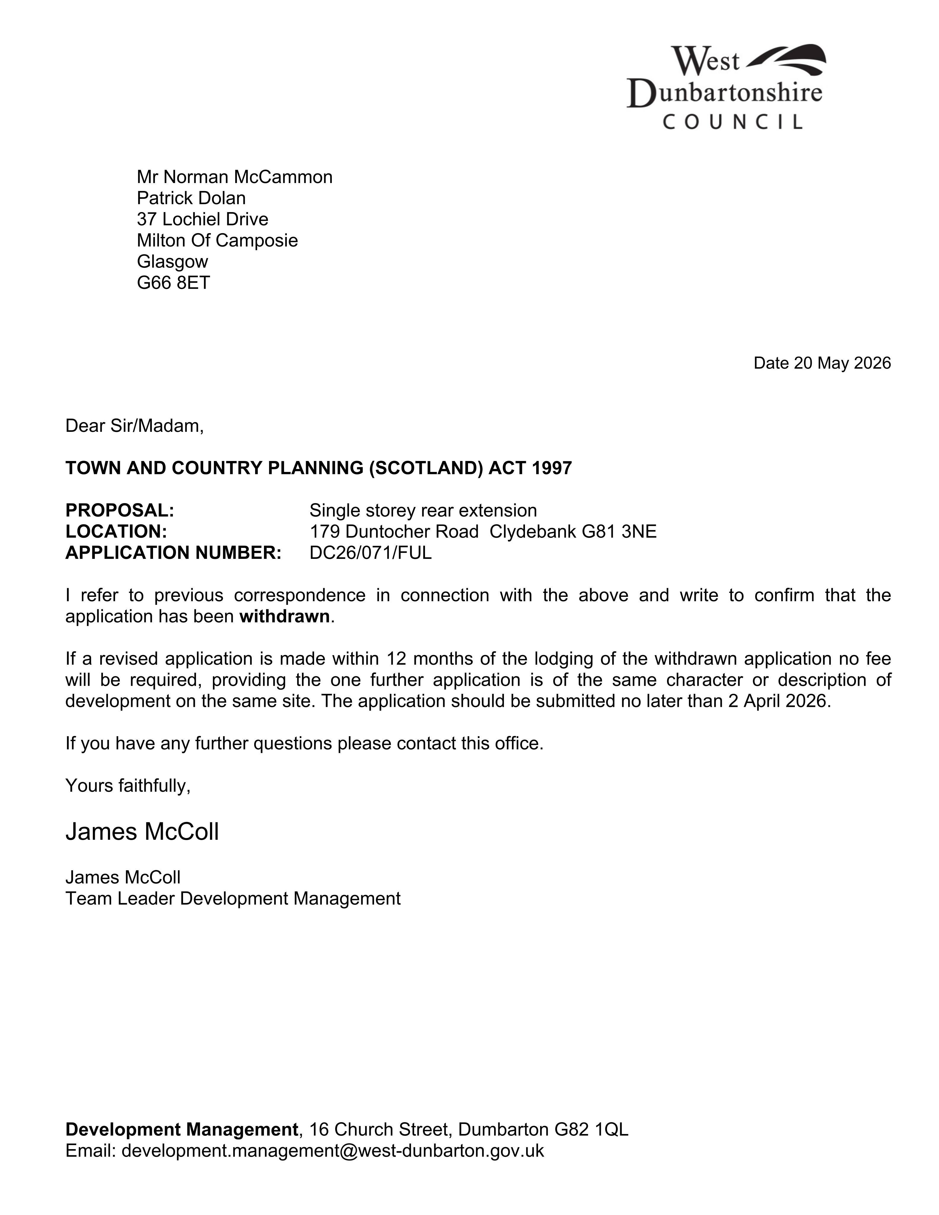 Planning document