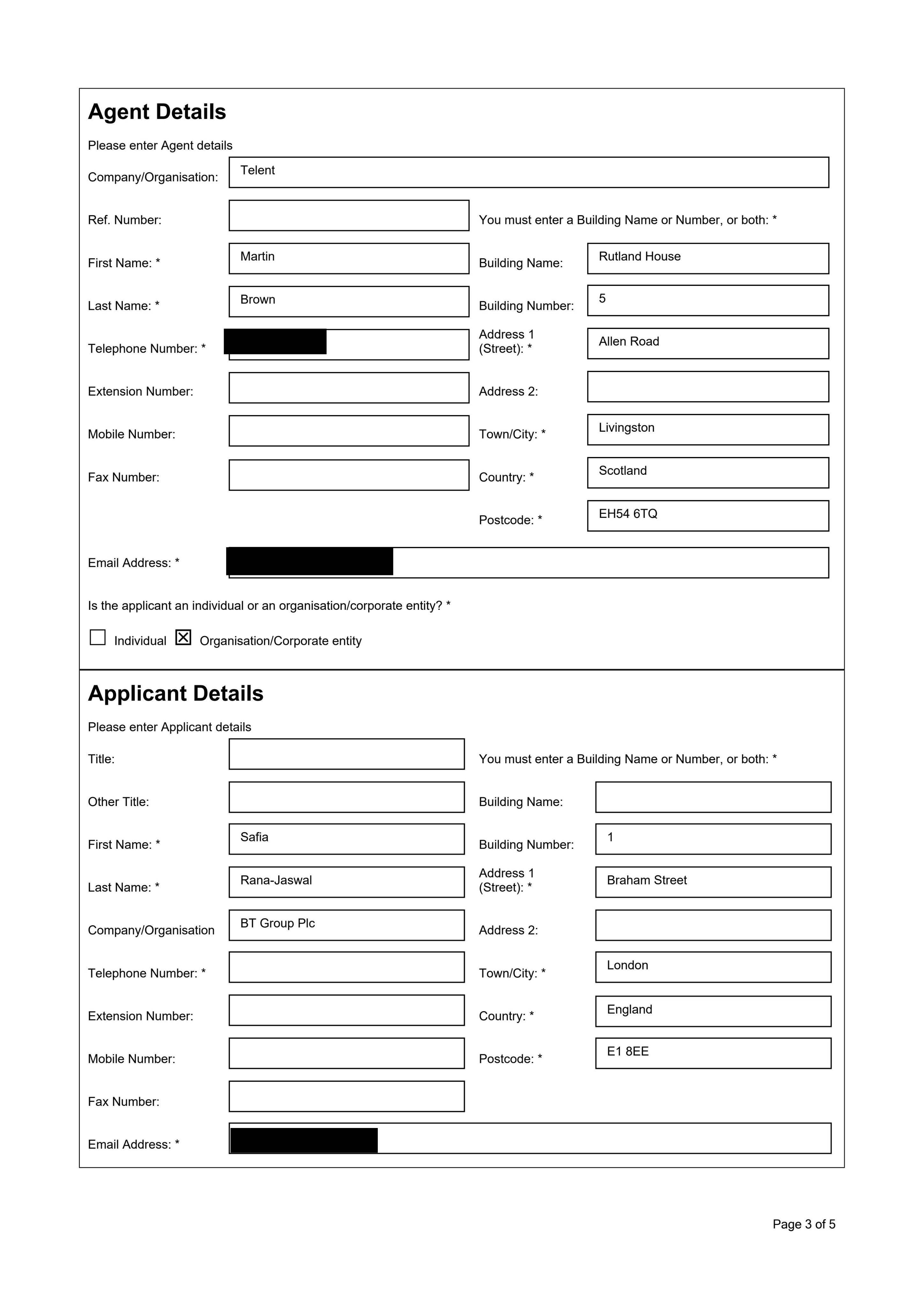 Planning document