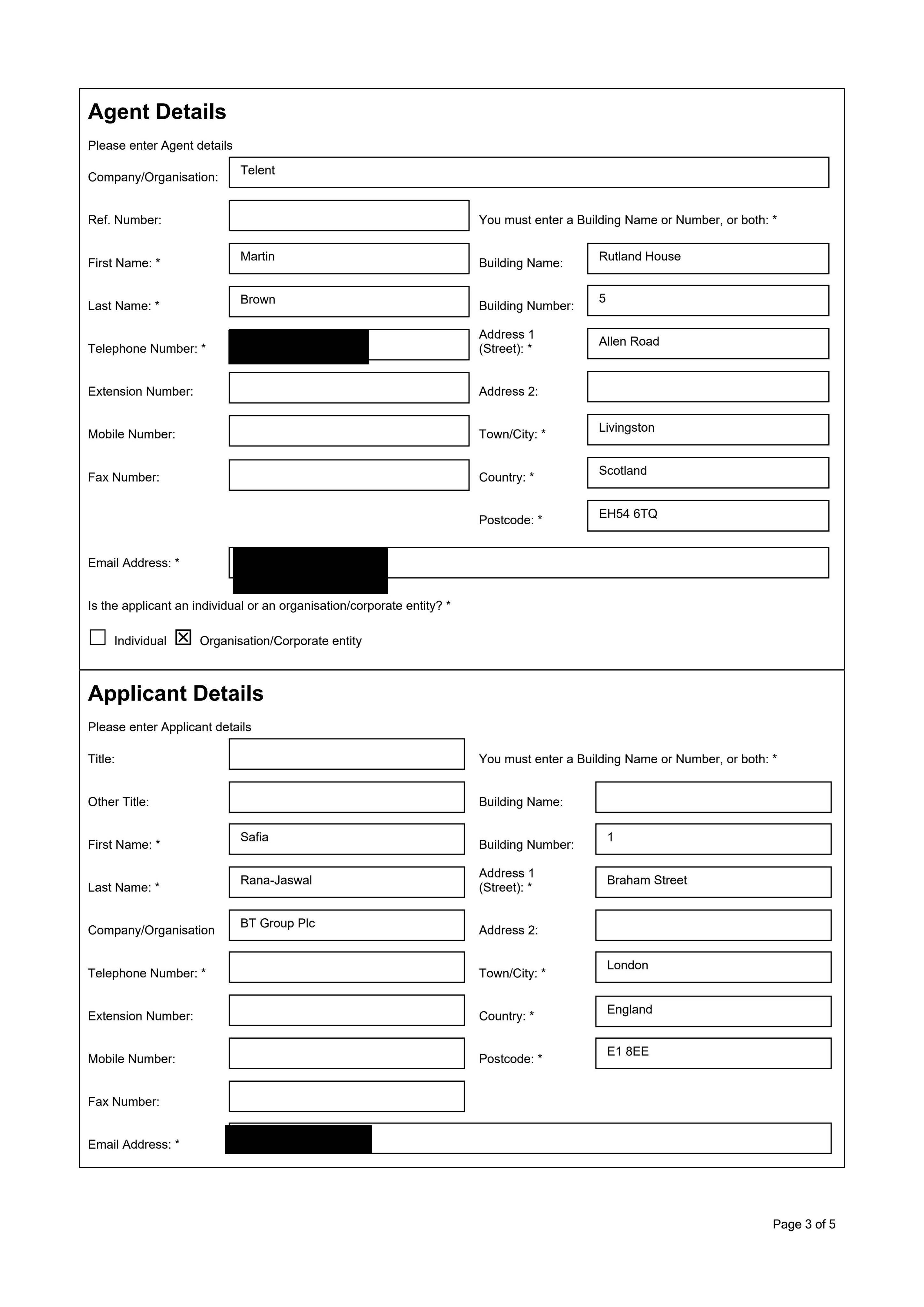 Planning document