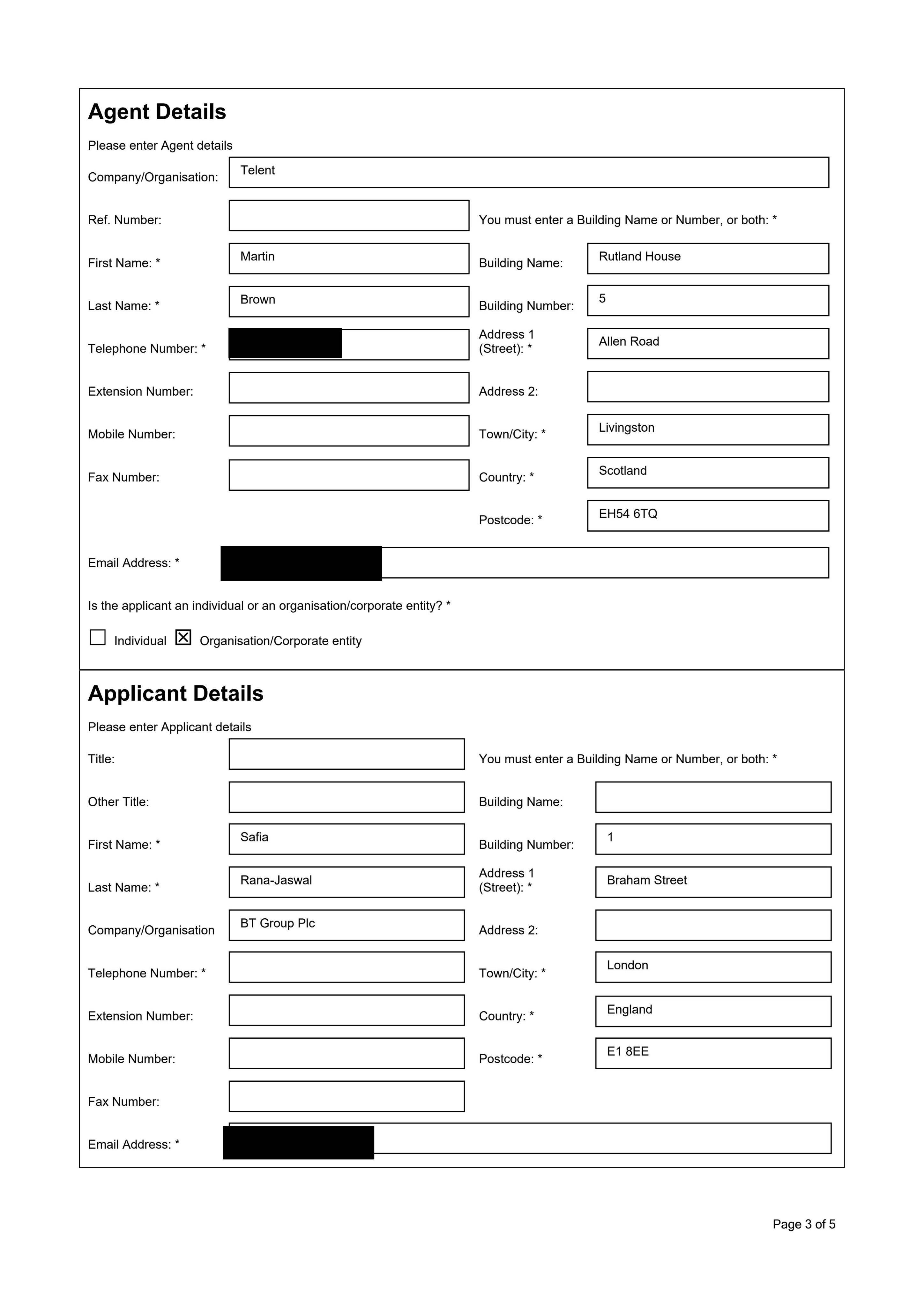 Planning document