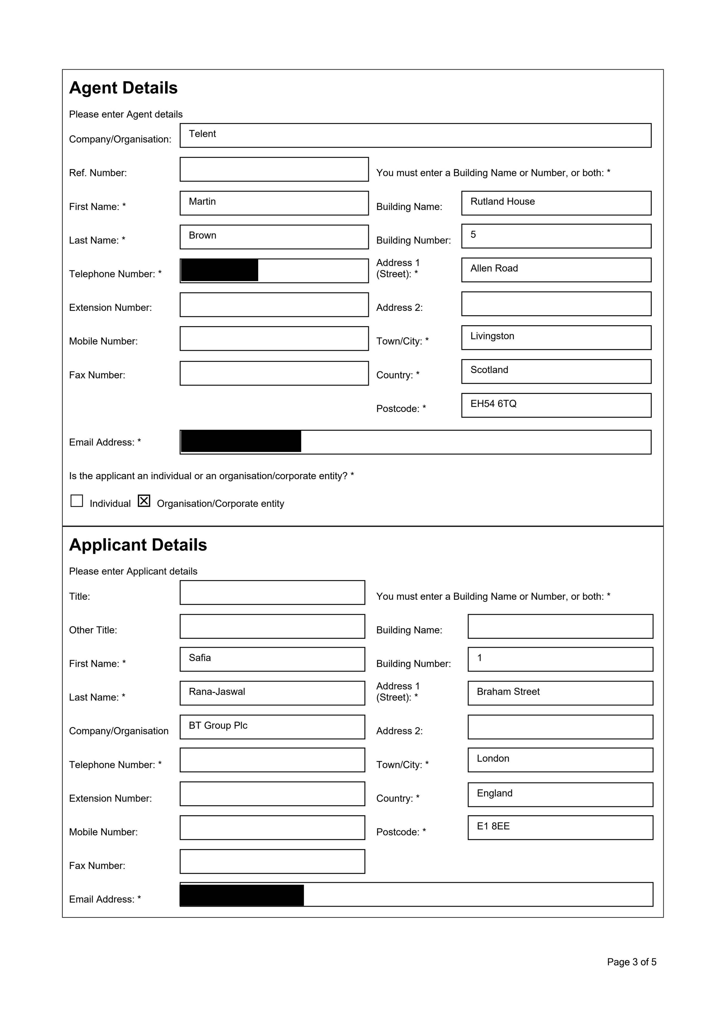 Planning document