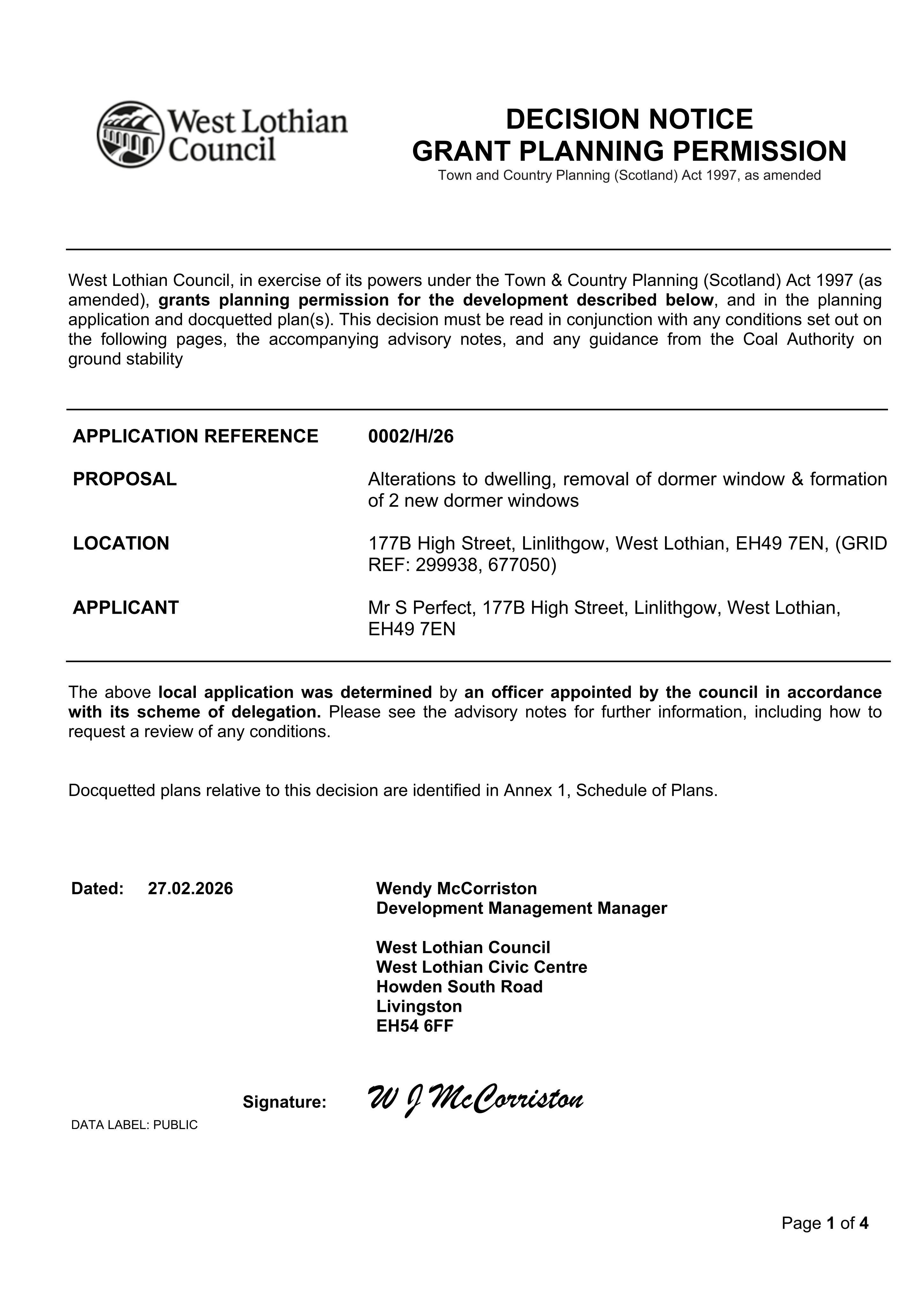 Planning document
