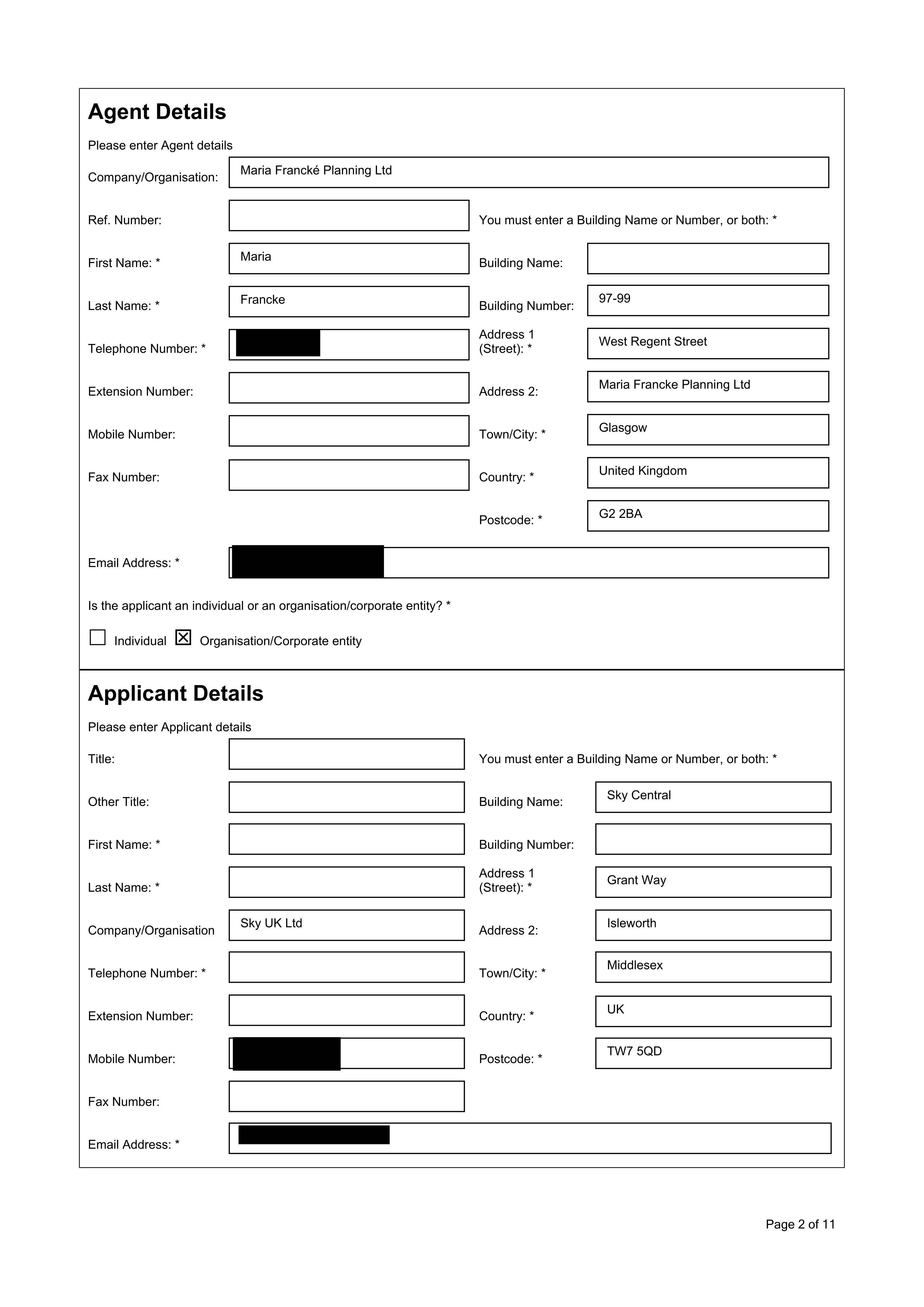 Planning document