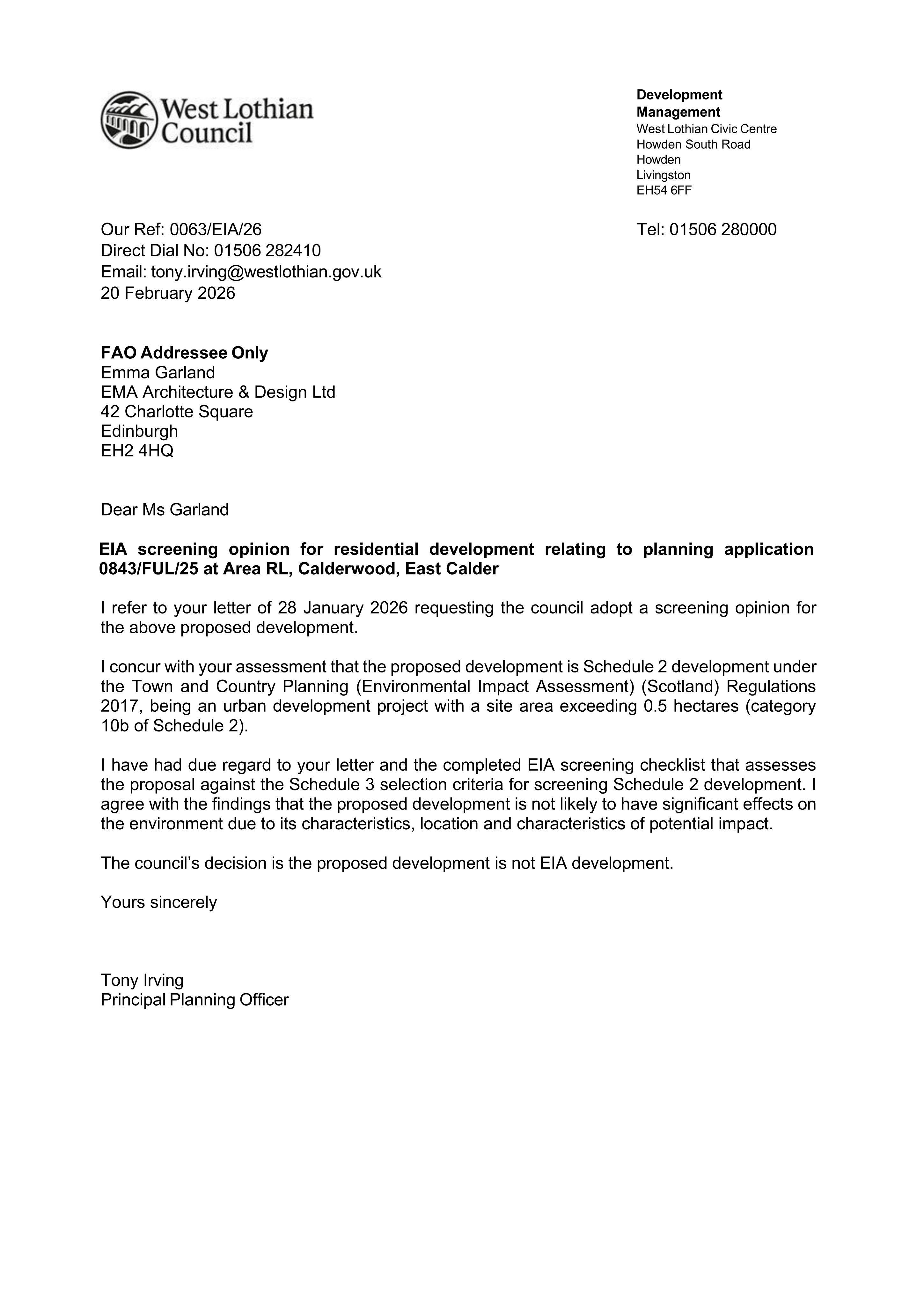 Planning document