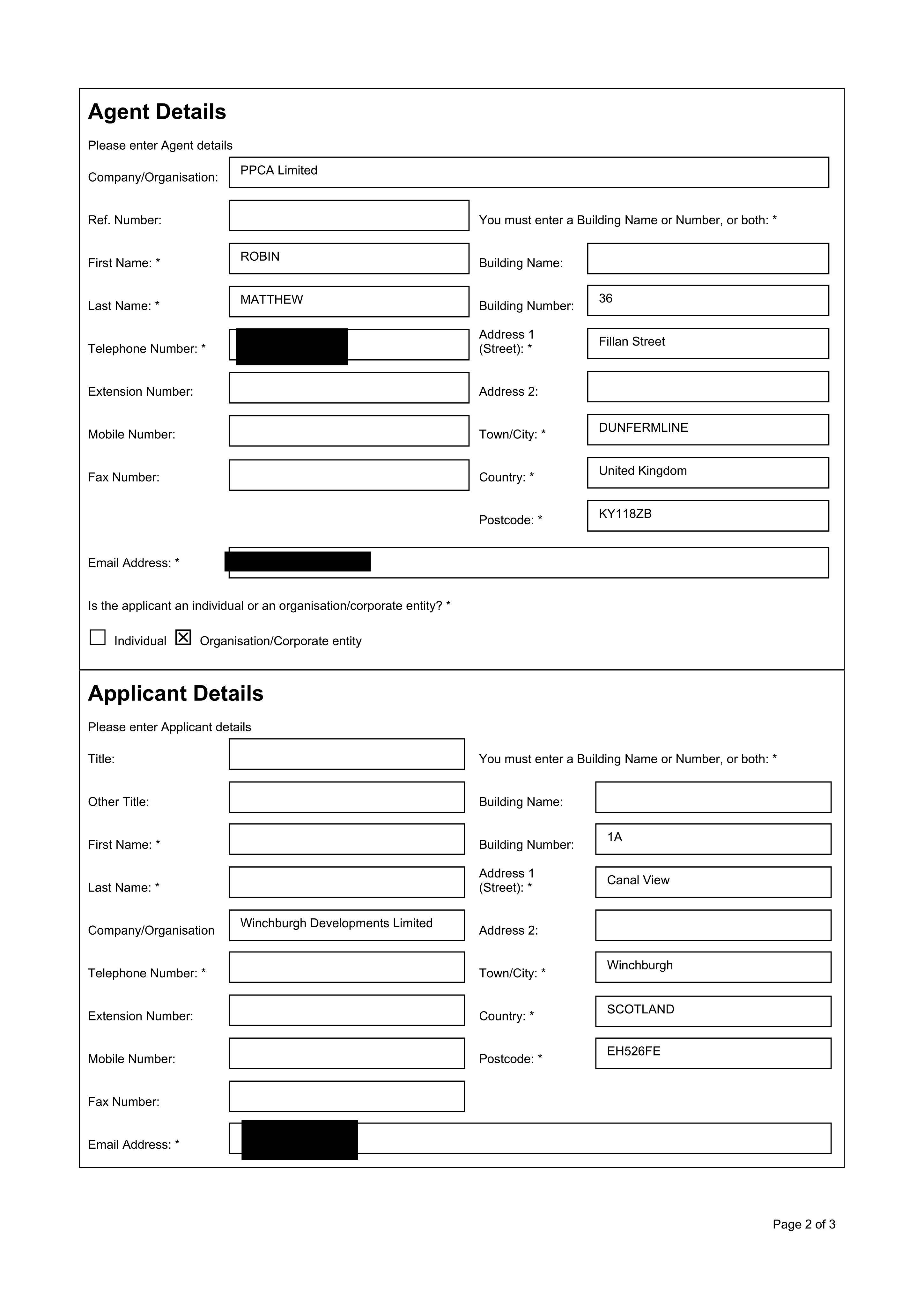 Planning document