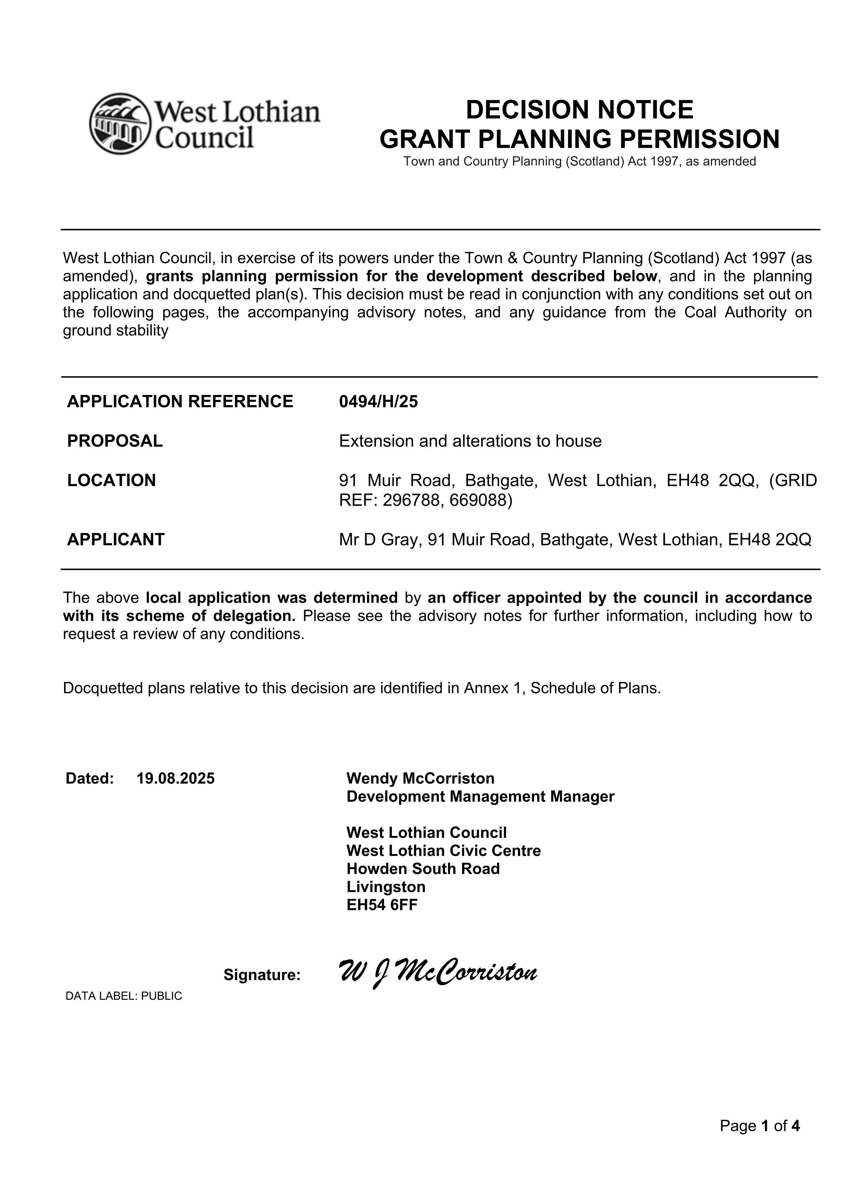 Planning document