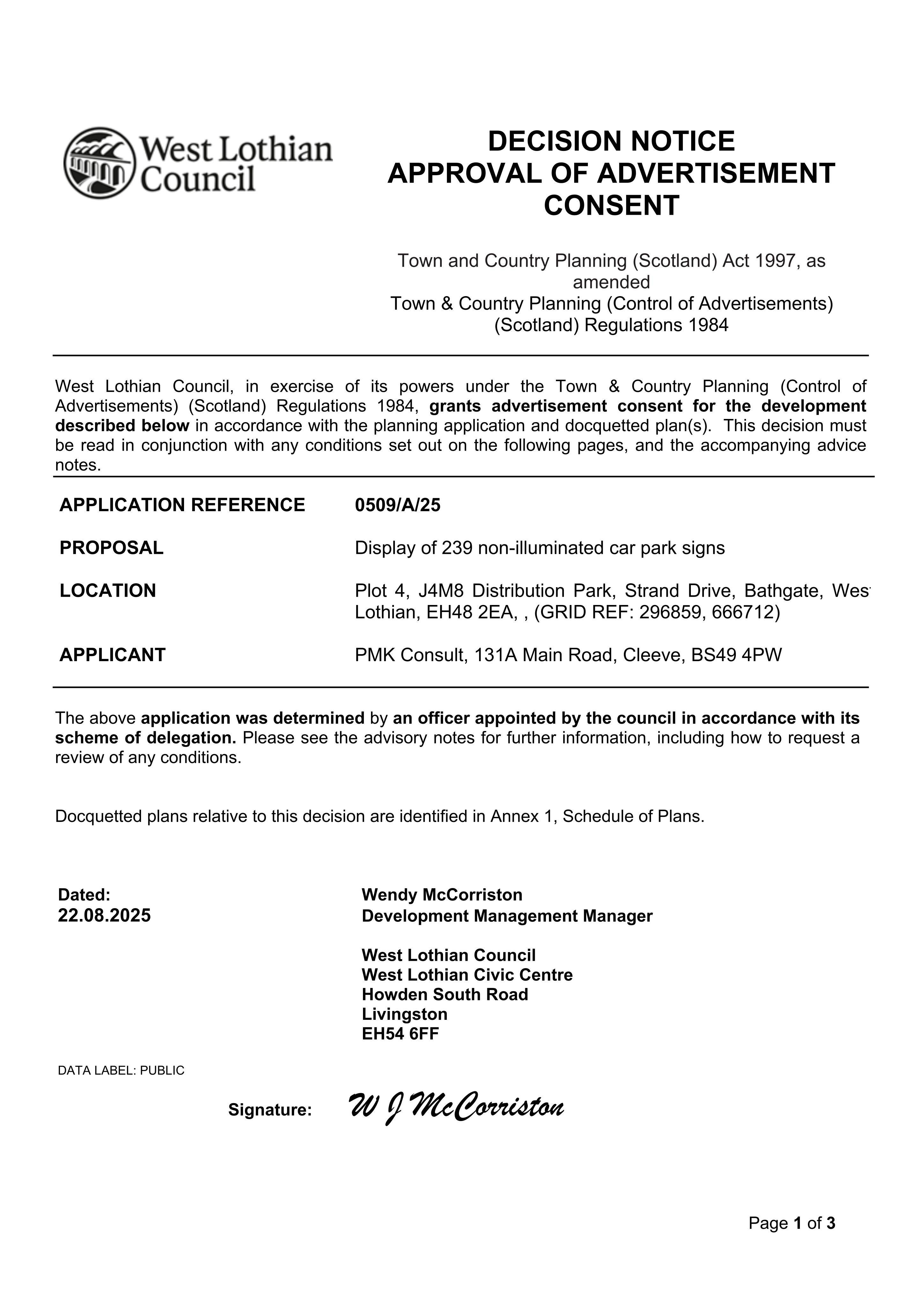 Planning document