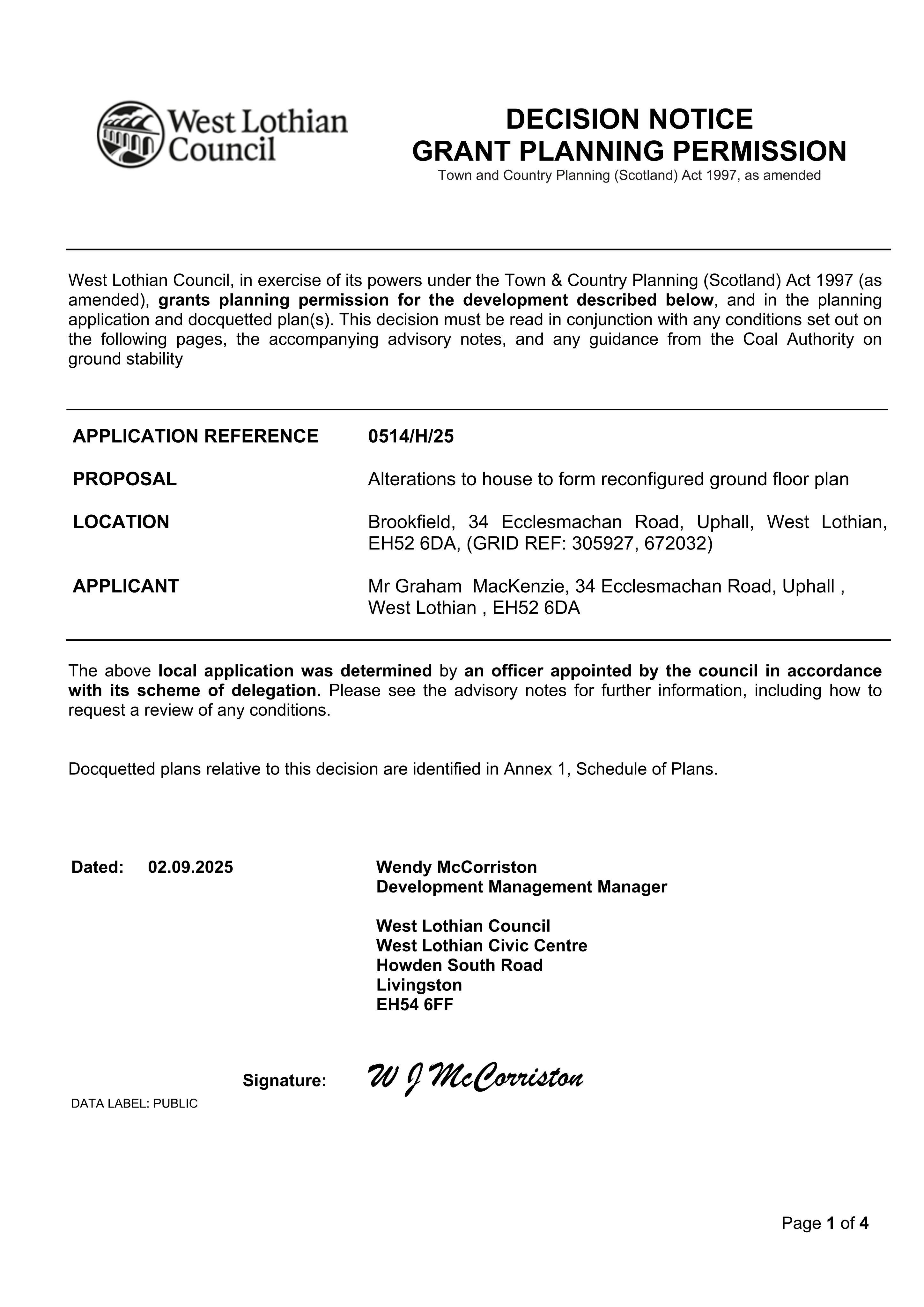 Planning document