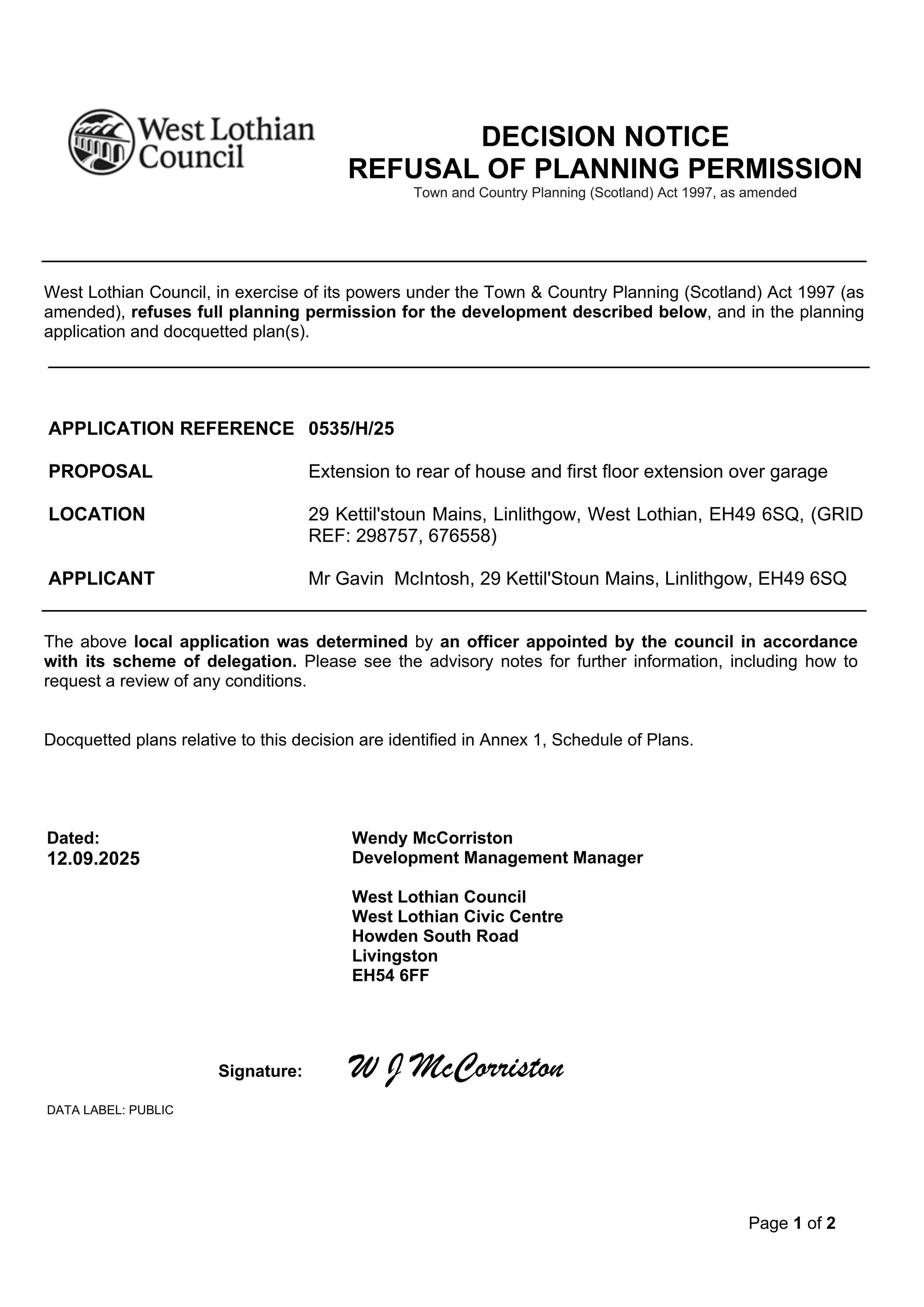 Planning document