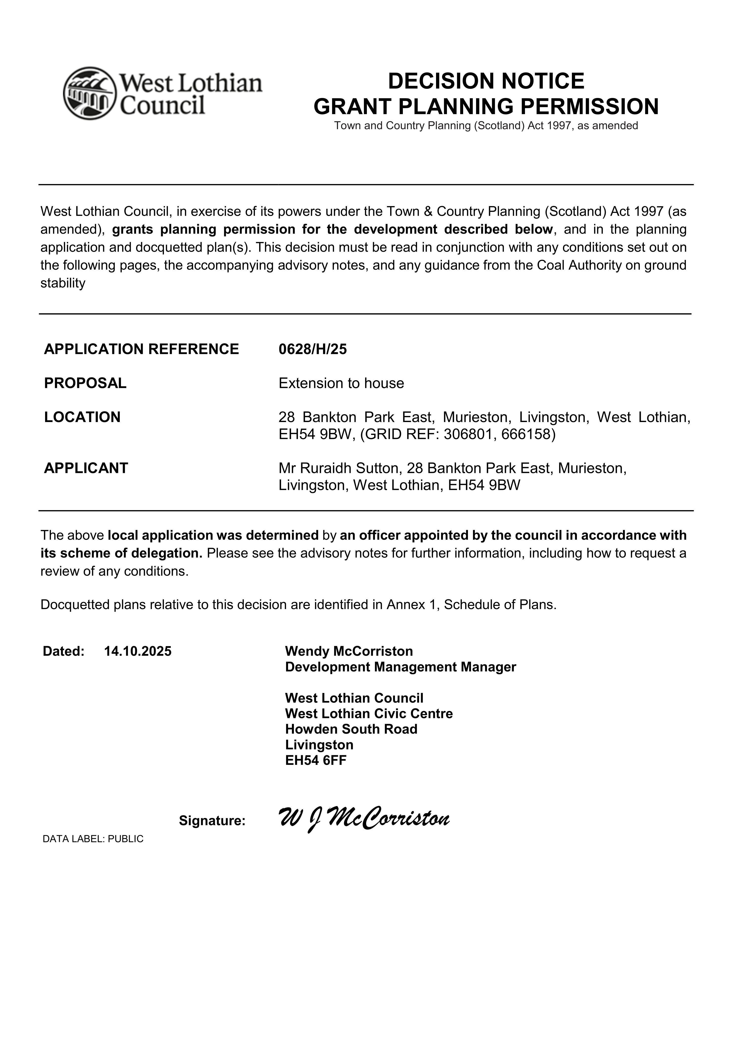 Planning document