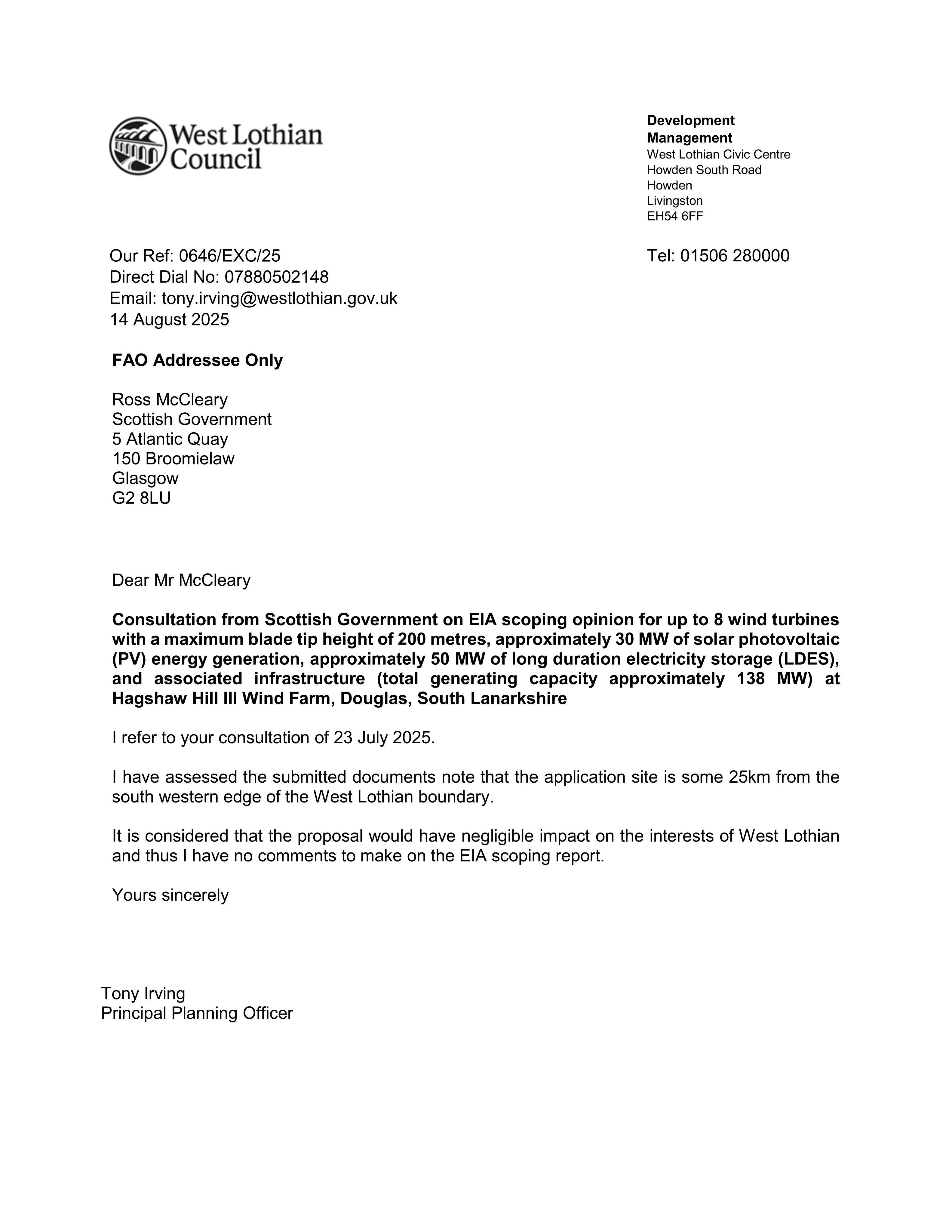 Planning document