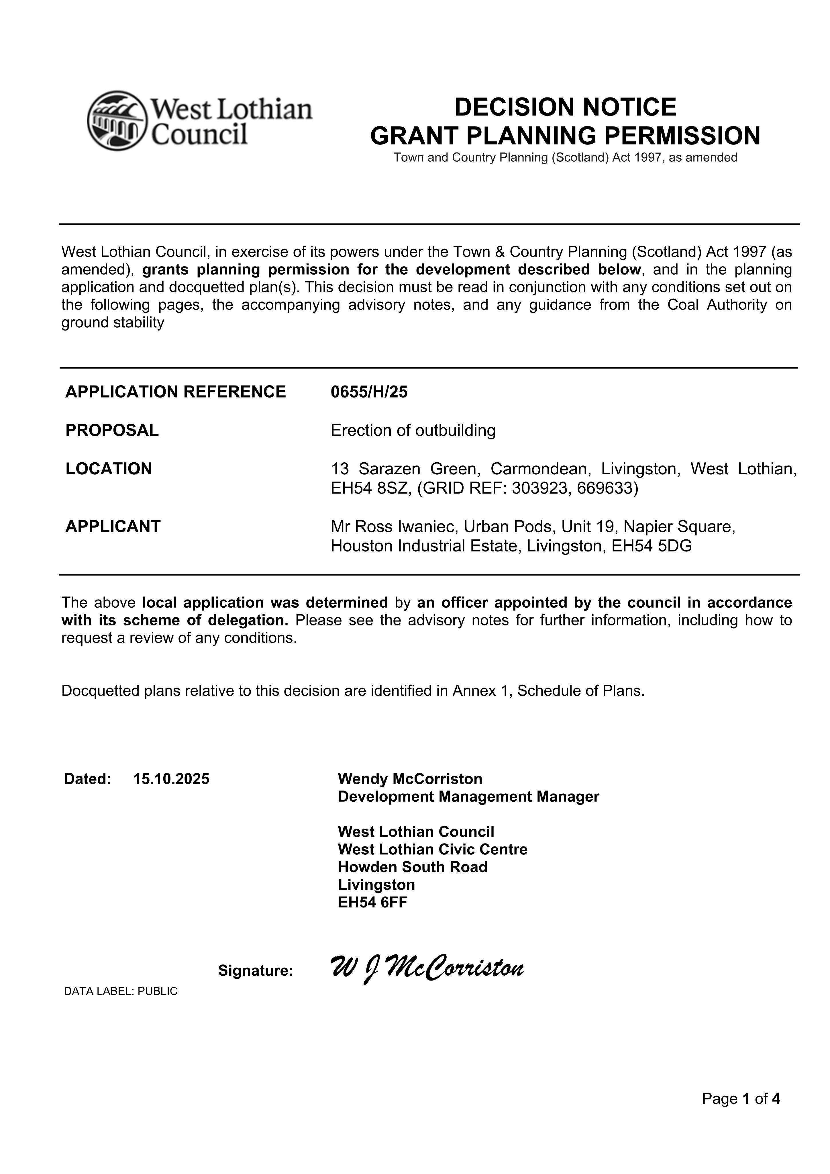 Planning document