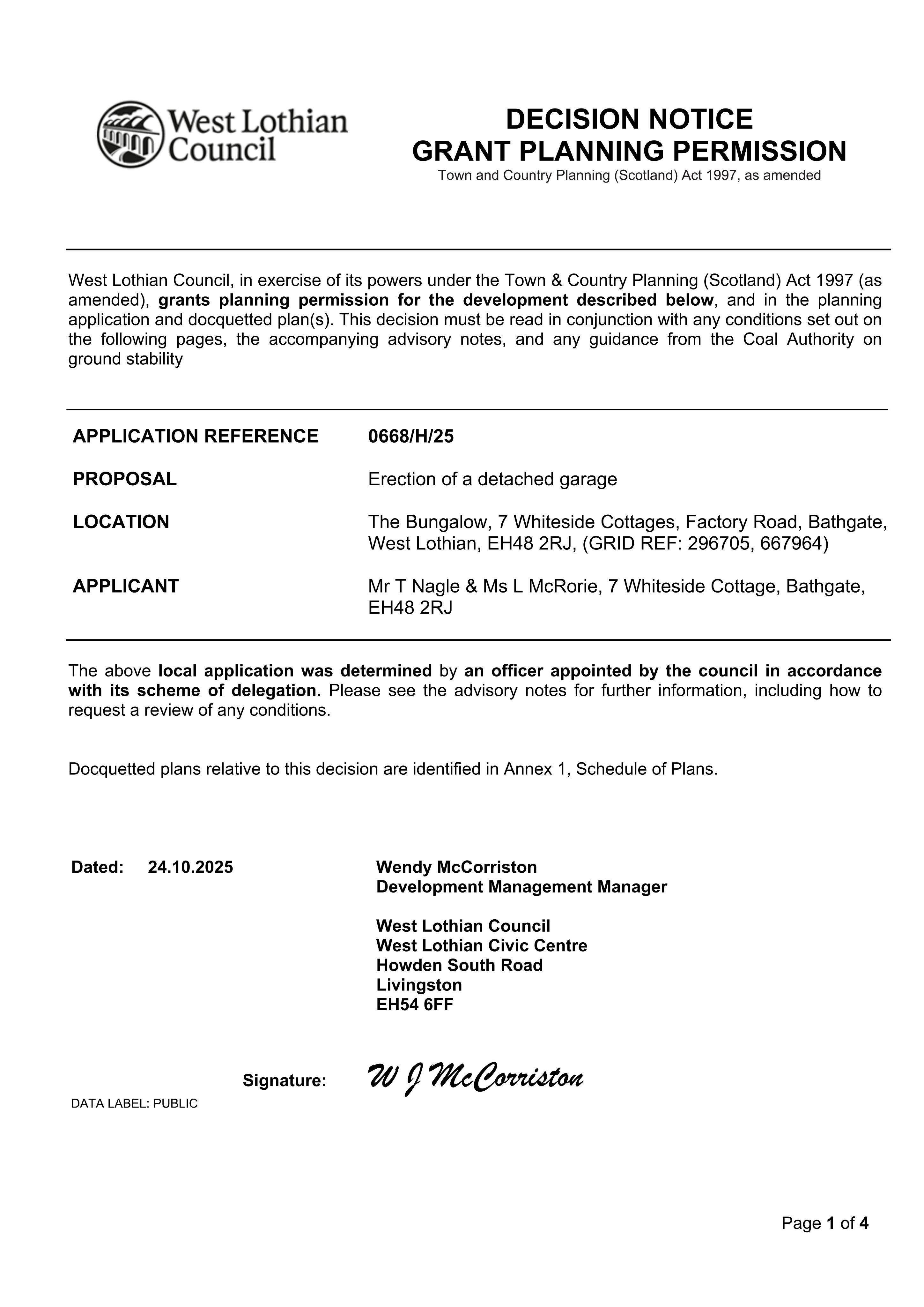 Planning document