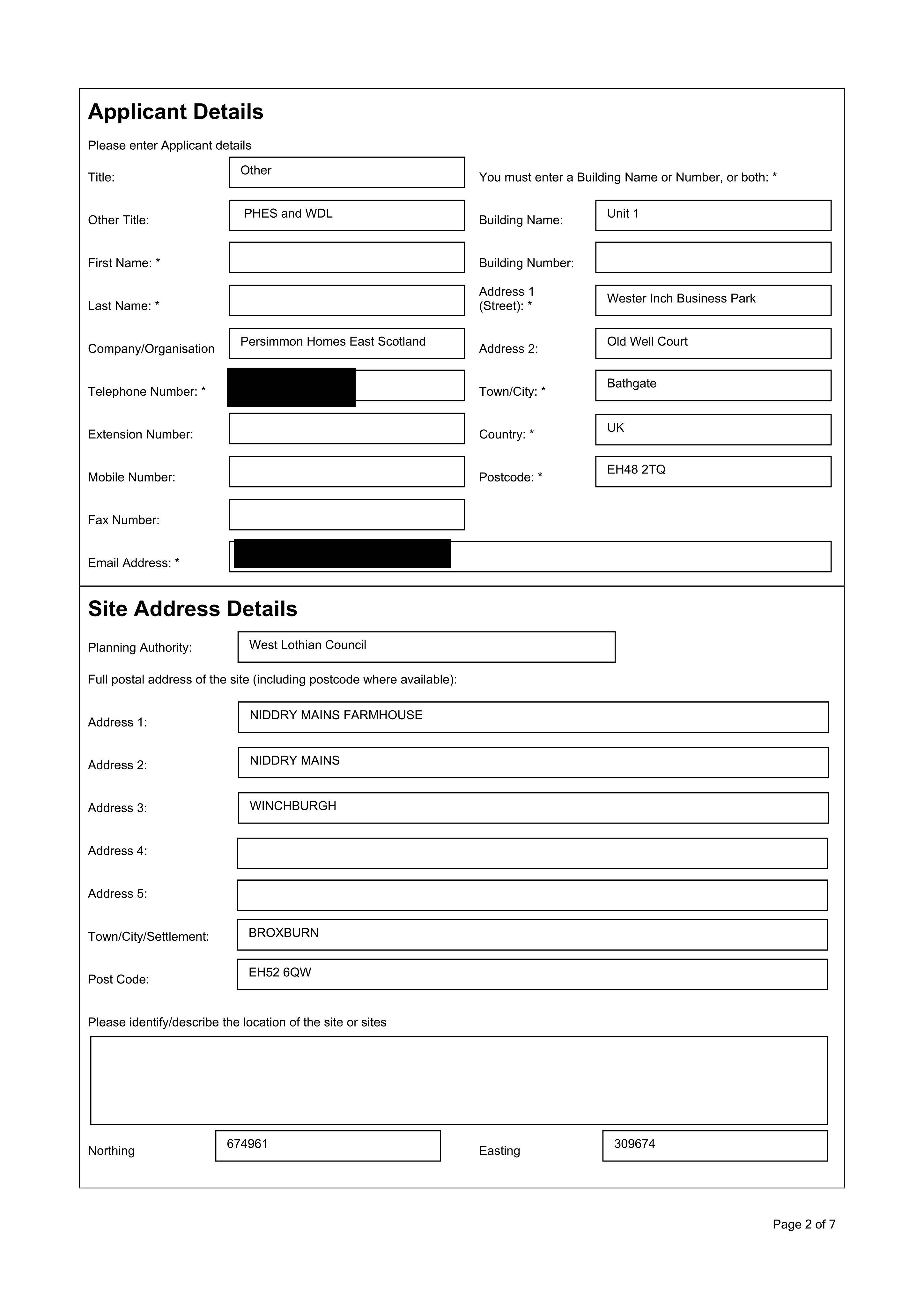 Planning document