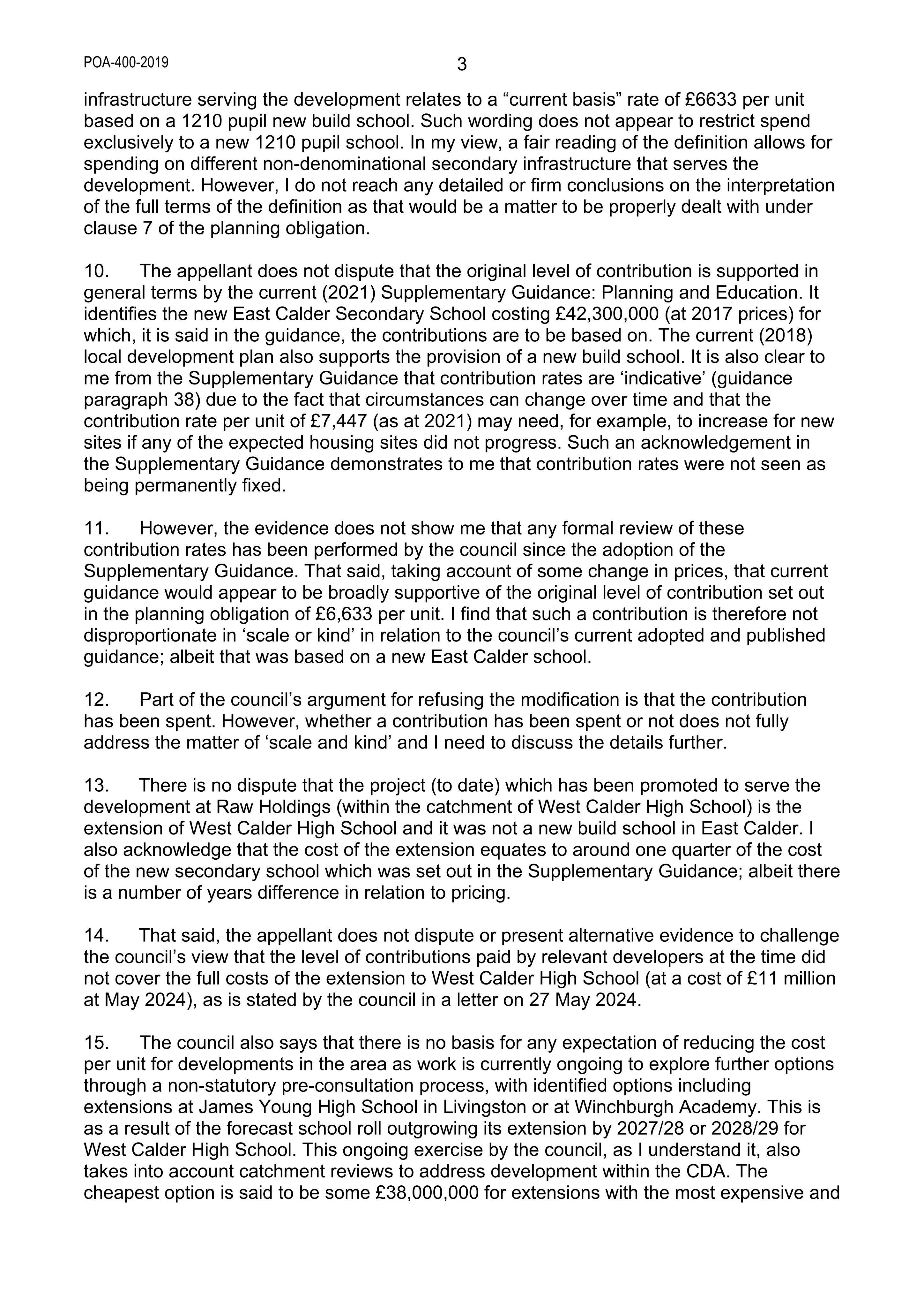 Planning document