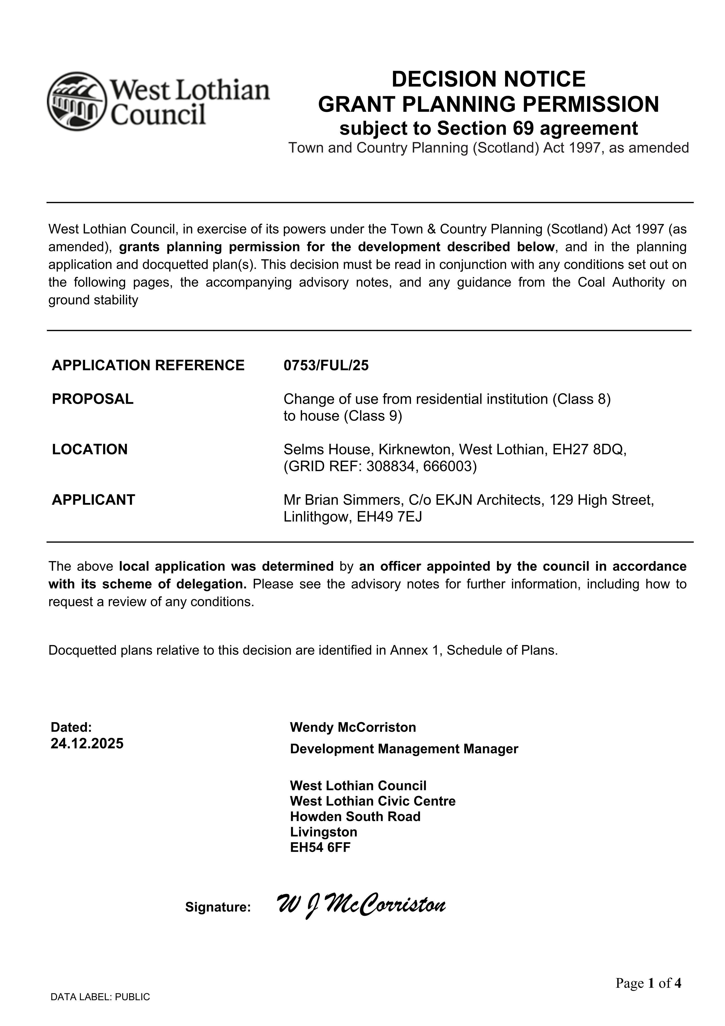 Planning document