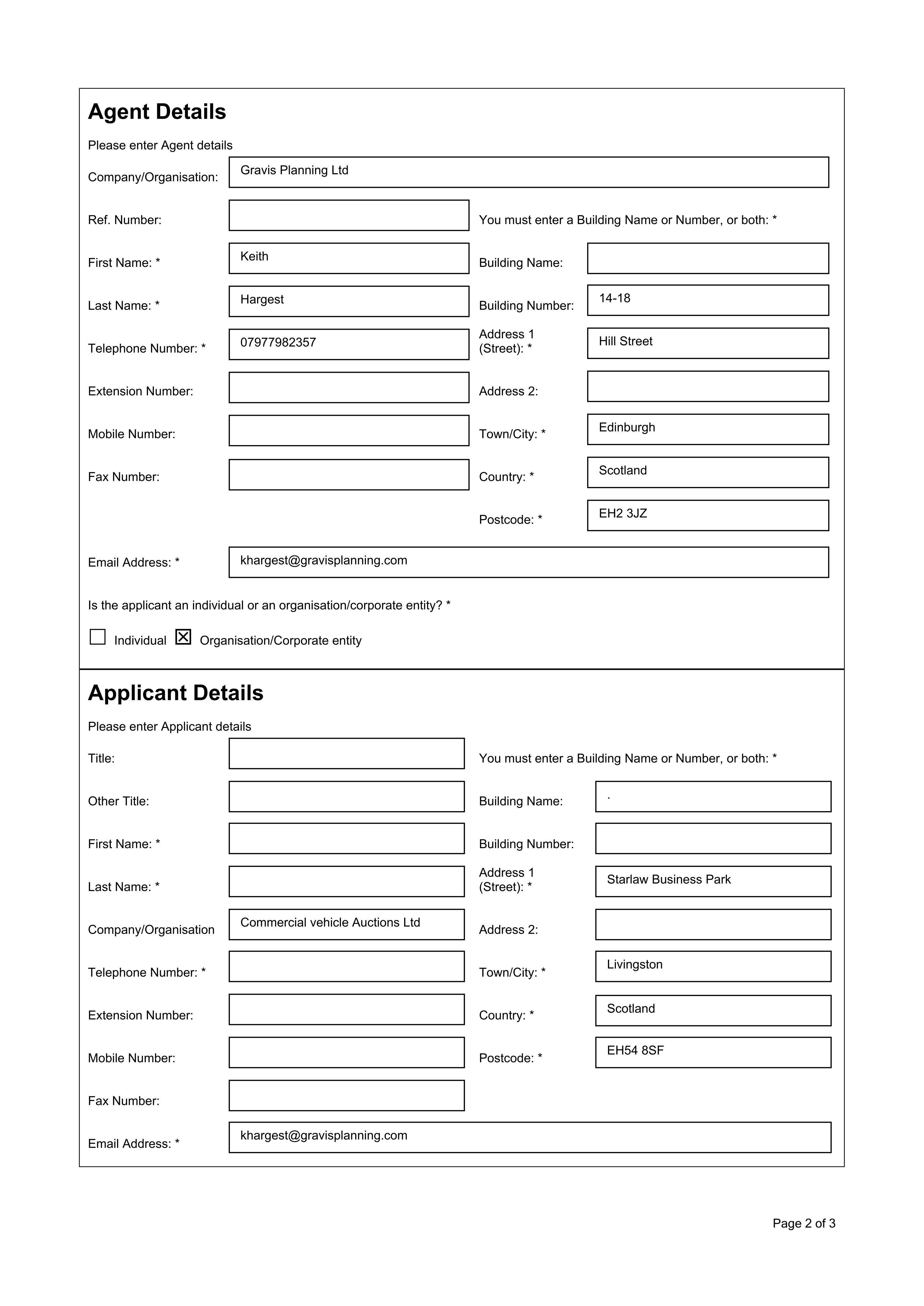 Planning document