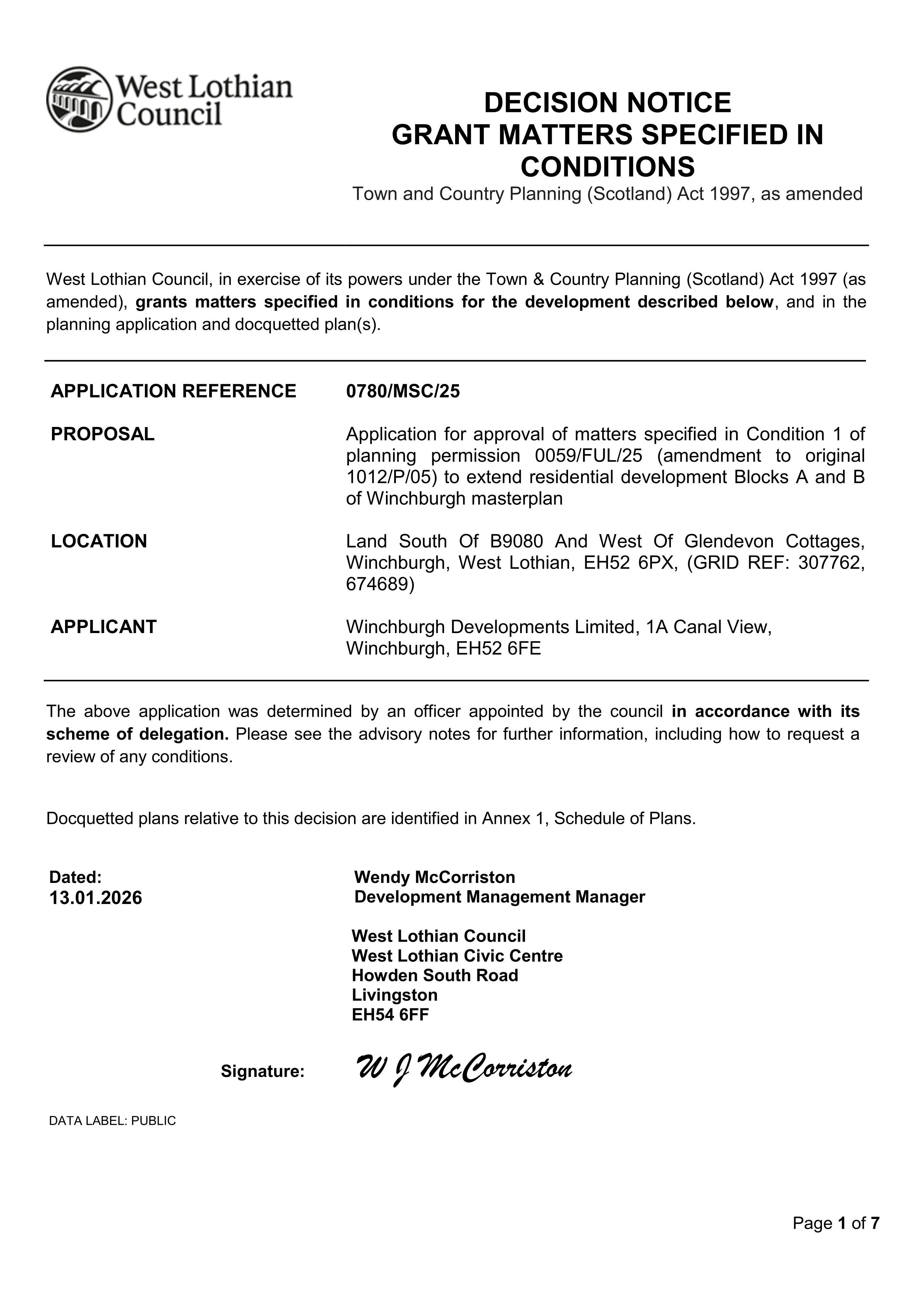 Planning document