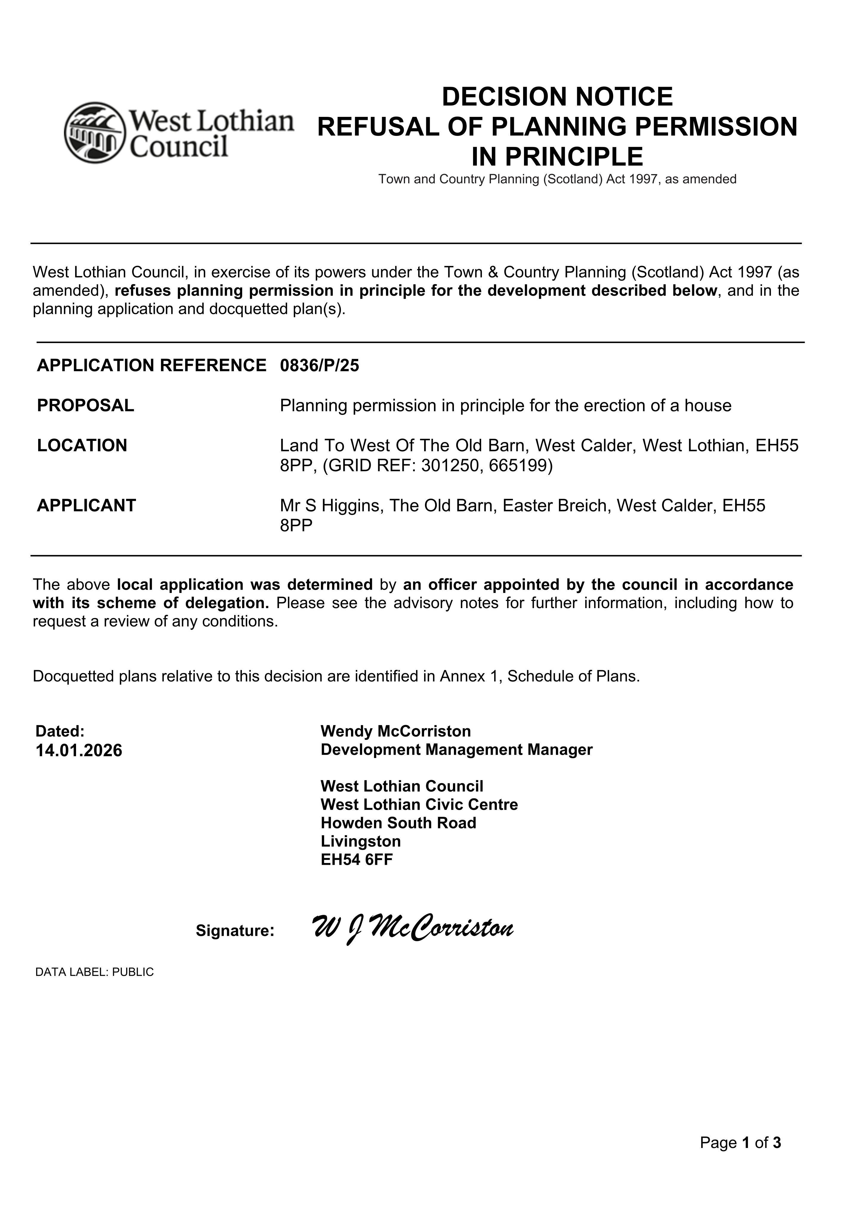 Planning document