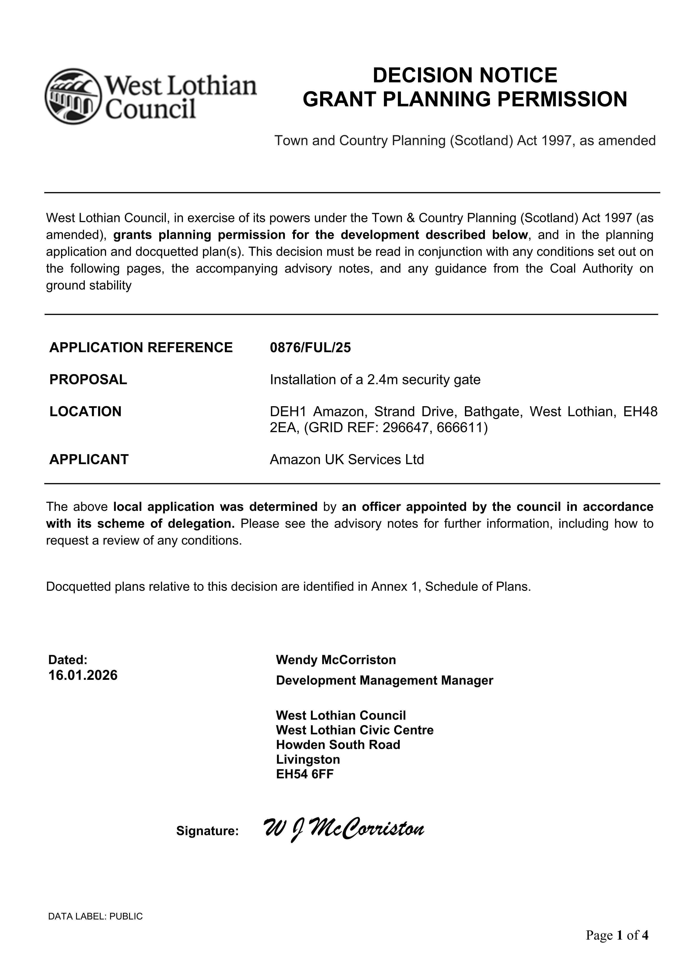 Planning document