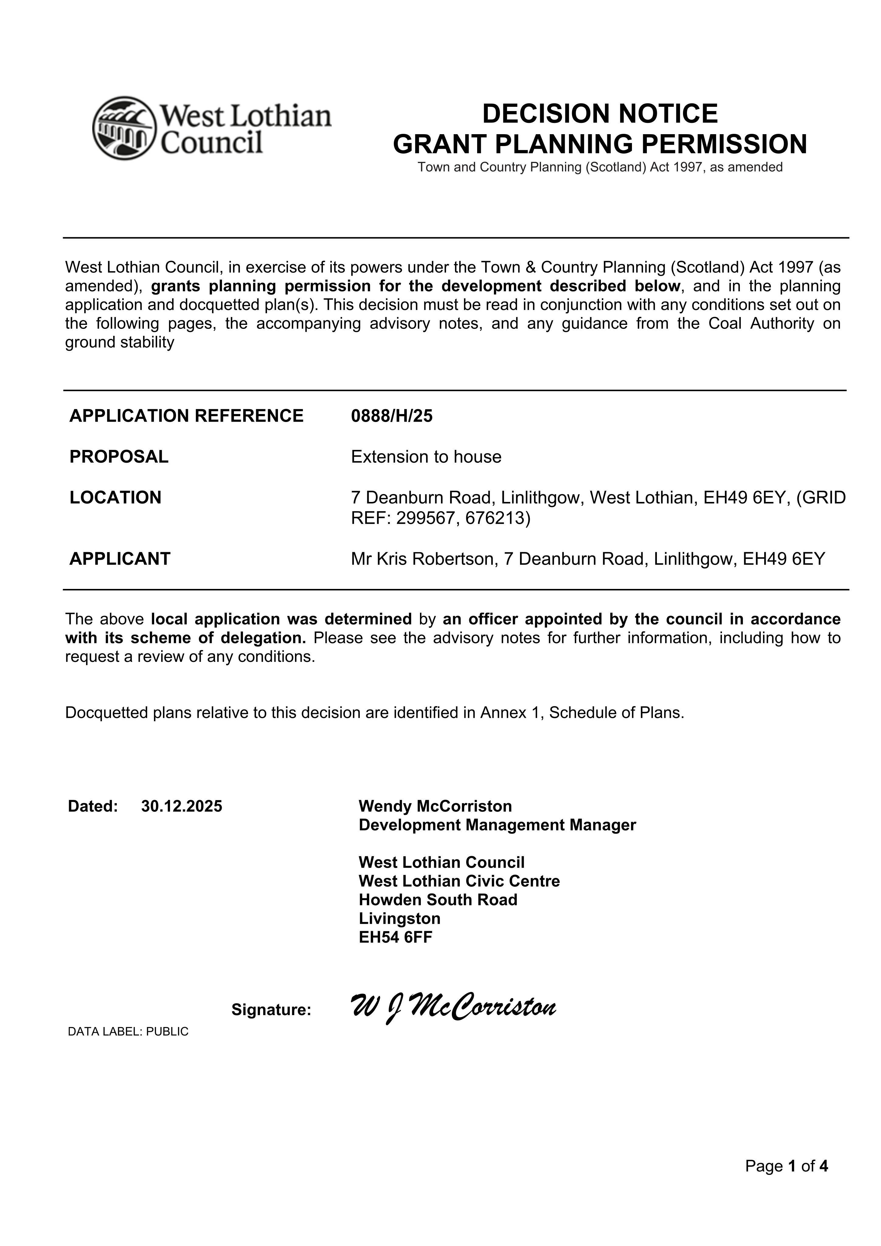 Planning document